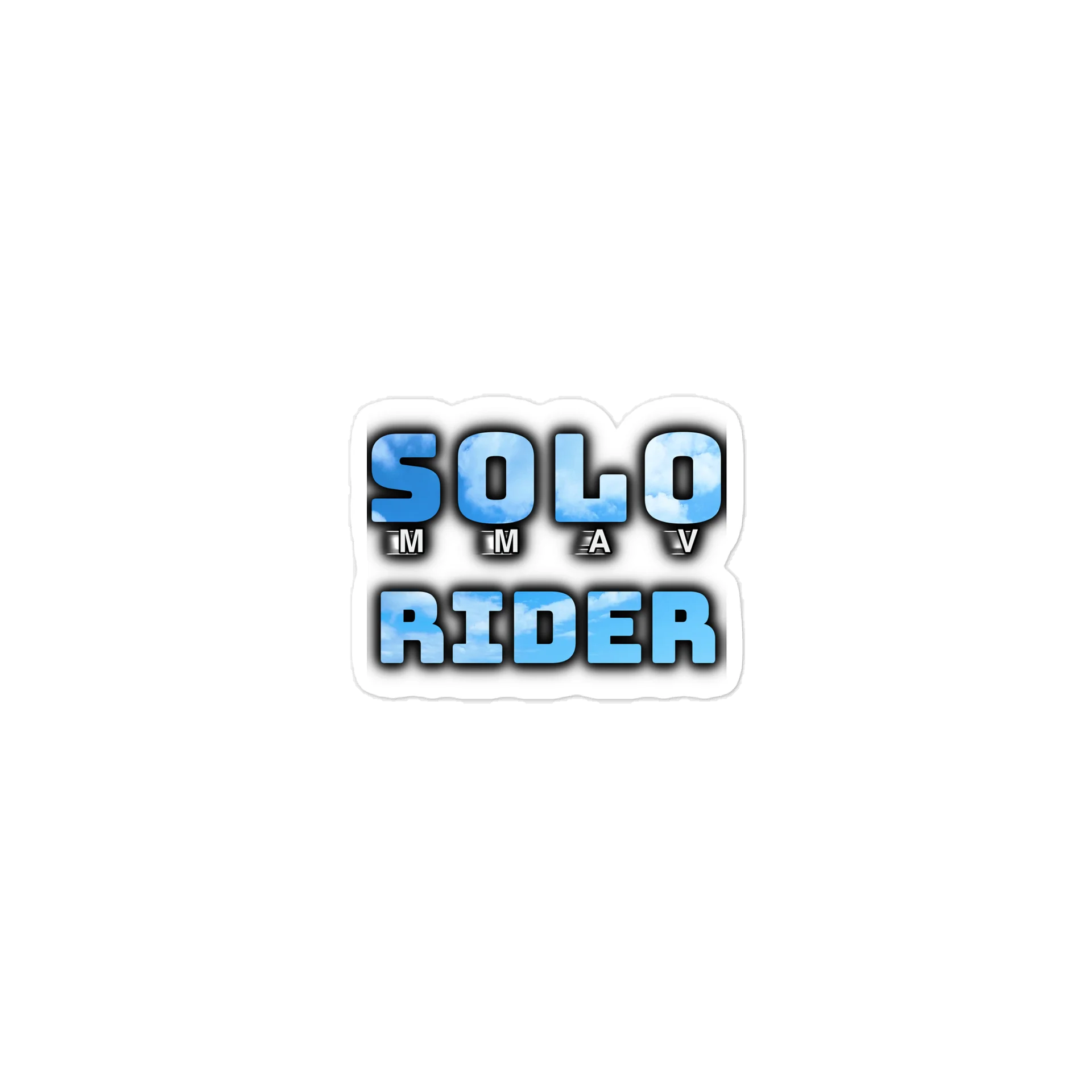 MMAV sticker Die-Cut: SOLO RIDER product image (1)