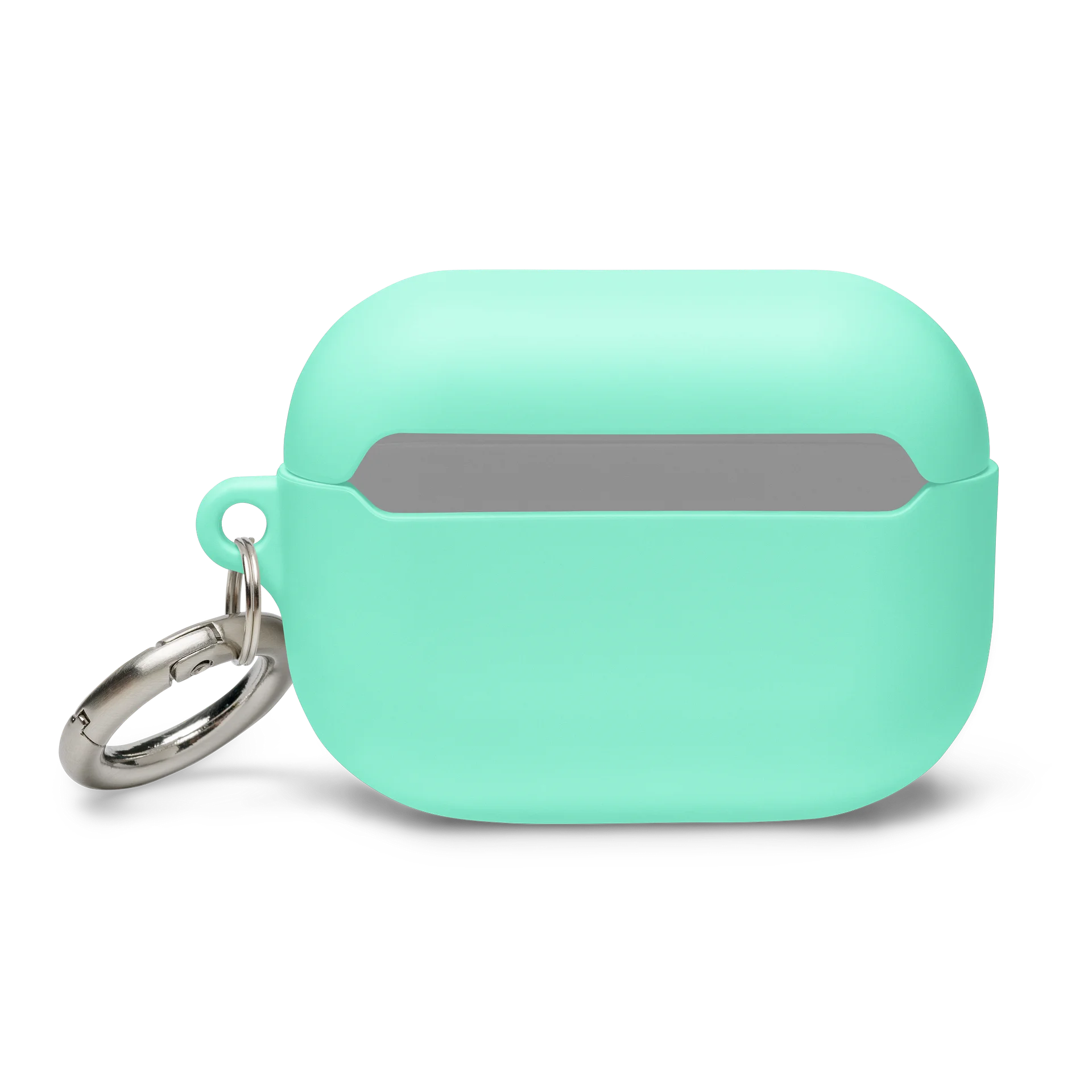 Mint Green Protective AirPods Case Cover with Carabiner Clip - ZING Edition product image (4)