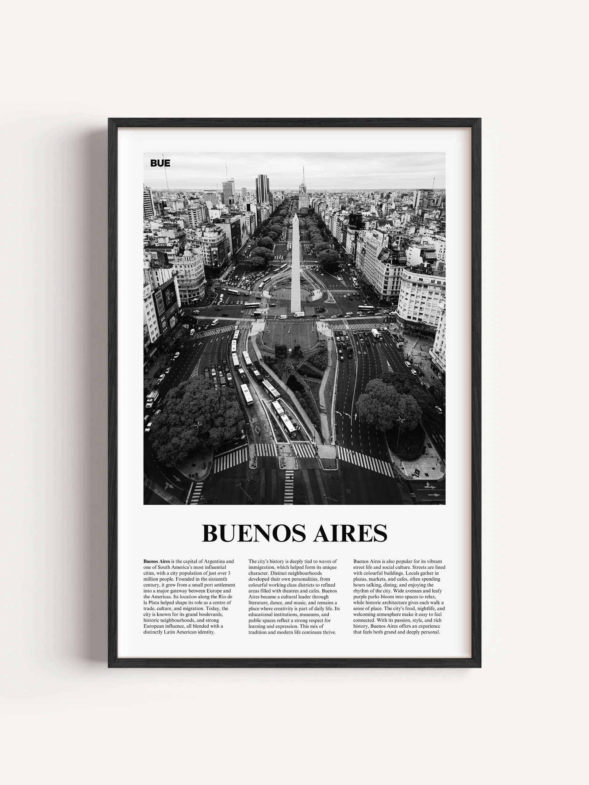 Buenos Aires 01 Newspaper Poster product image (1)