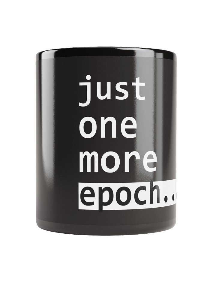 just one more epoch... – The ML Engineers Danger Zone Mug Edition product image (1)