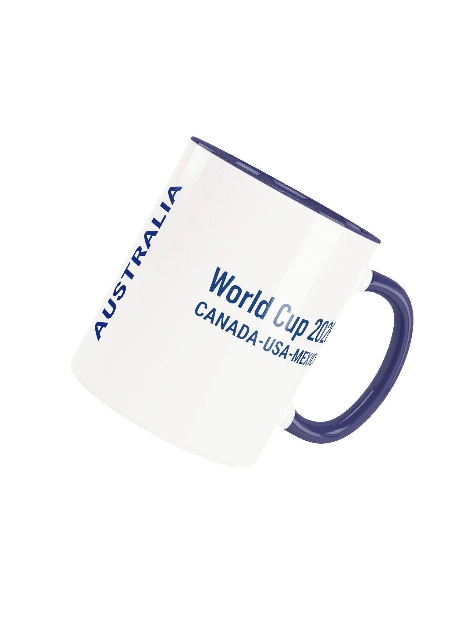 Australia 2026 World Cup Flag Mug - Australia Soccer Fan Coffee Cup - Premium Two-Tone Ceramic Mug product image (4)