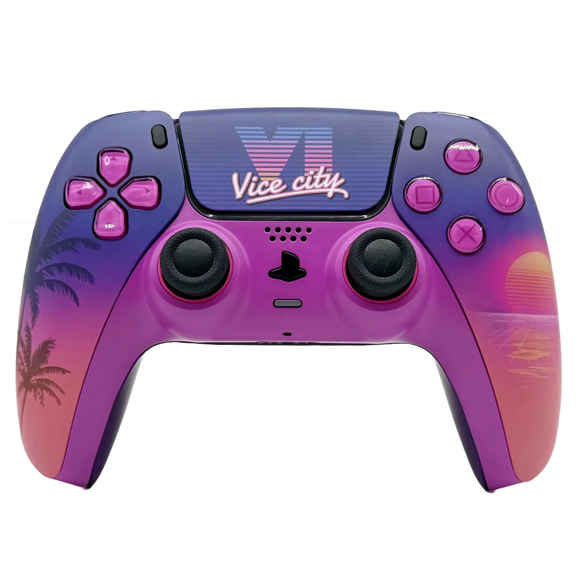Vice City Inspired PS5 Controller Shell product image (5)