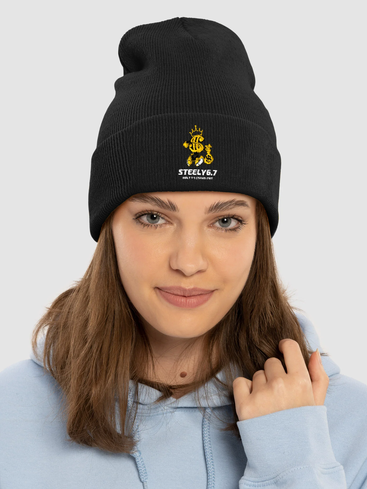steely6.7 logo beanie product image (3)