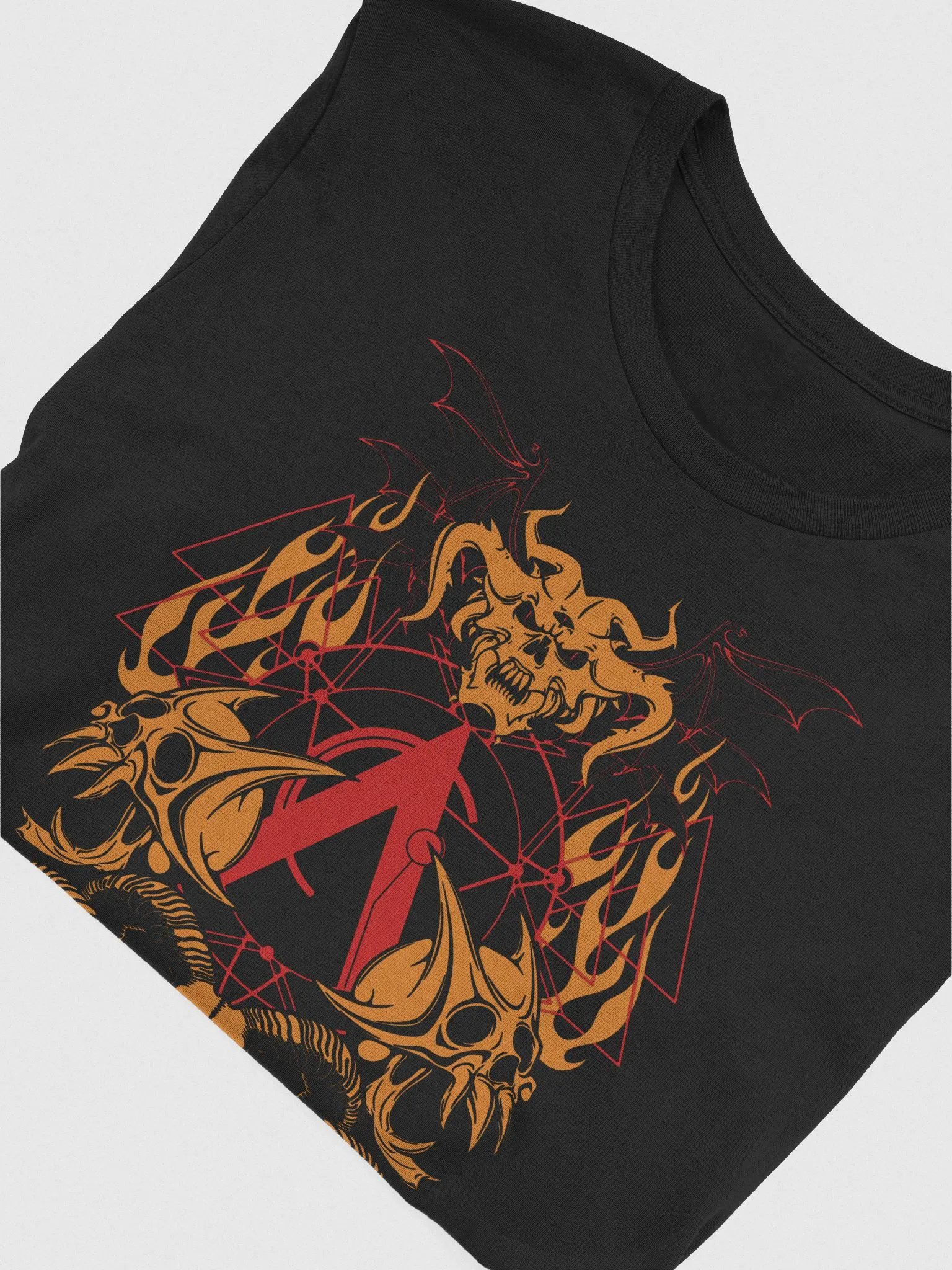 Hellscape T-Shirt (Orange Flame) product image (4)