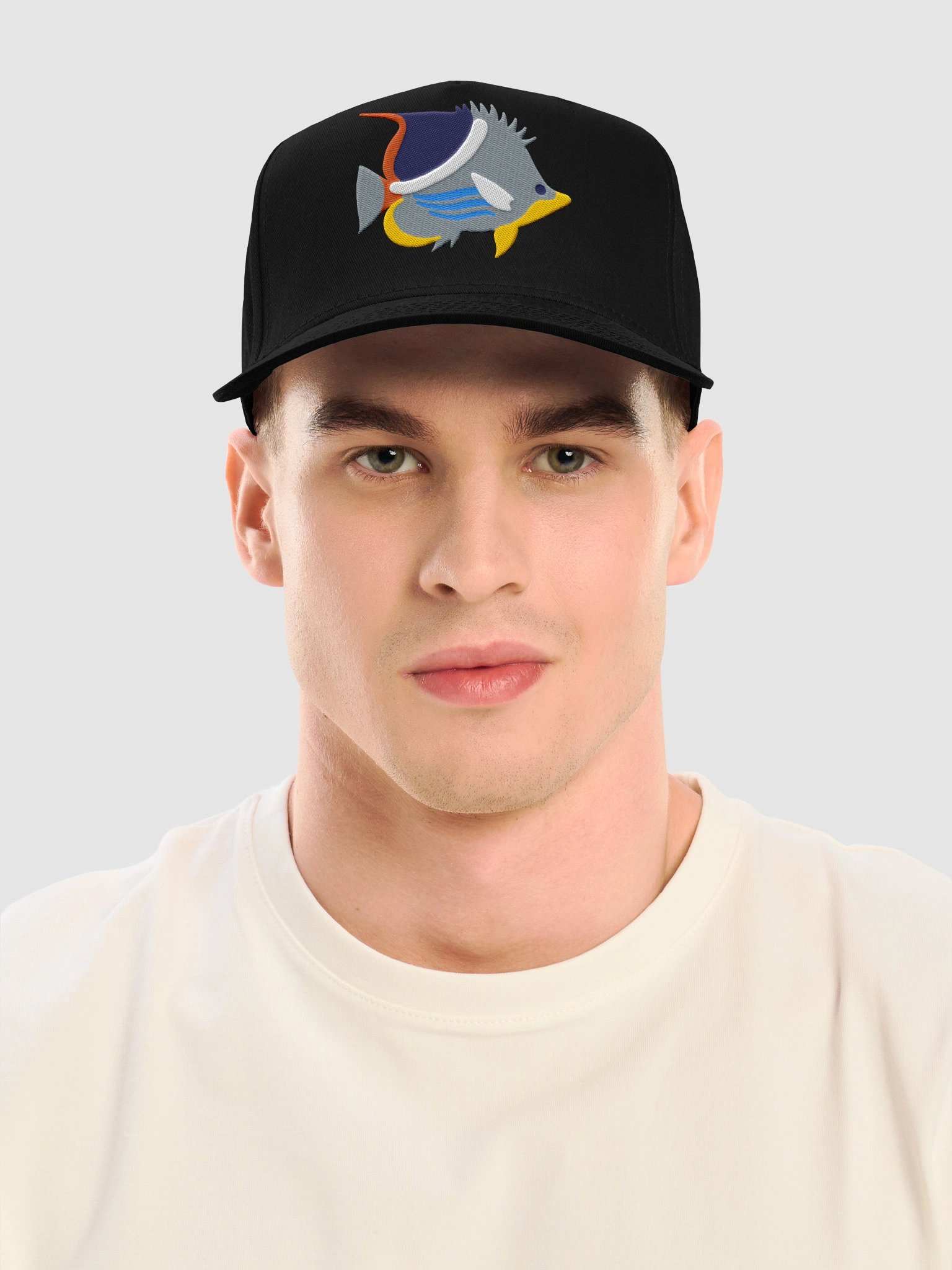 Saddleback Butterflyfish Mid-Profile Baseball Cap (Embroidered) for Reef and Marine Aquarium Lovers product image (2)