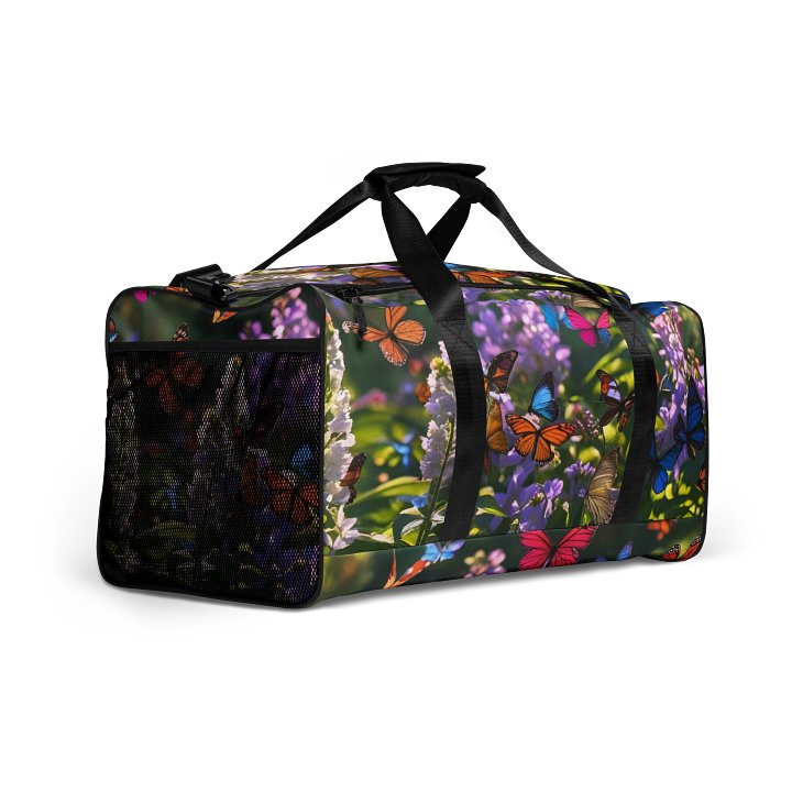 Butterfly Haven All-Over Print Duffle Bag product image (2)