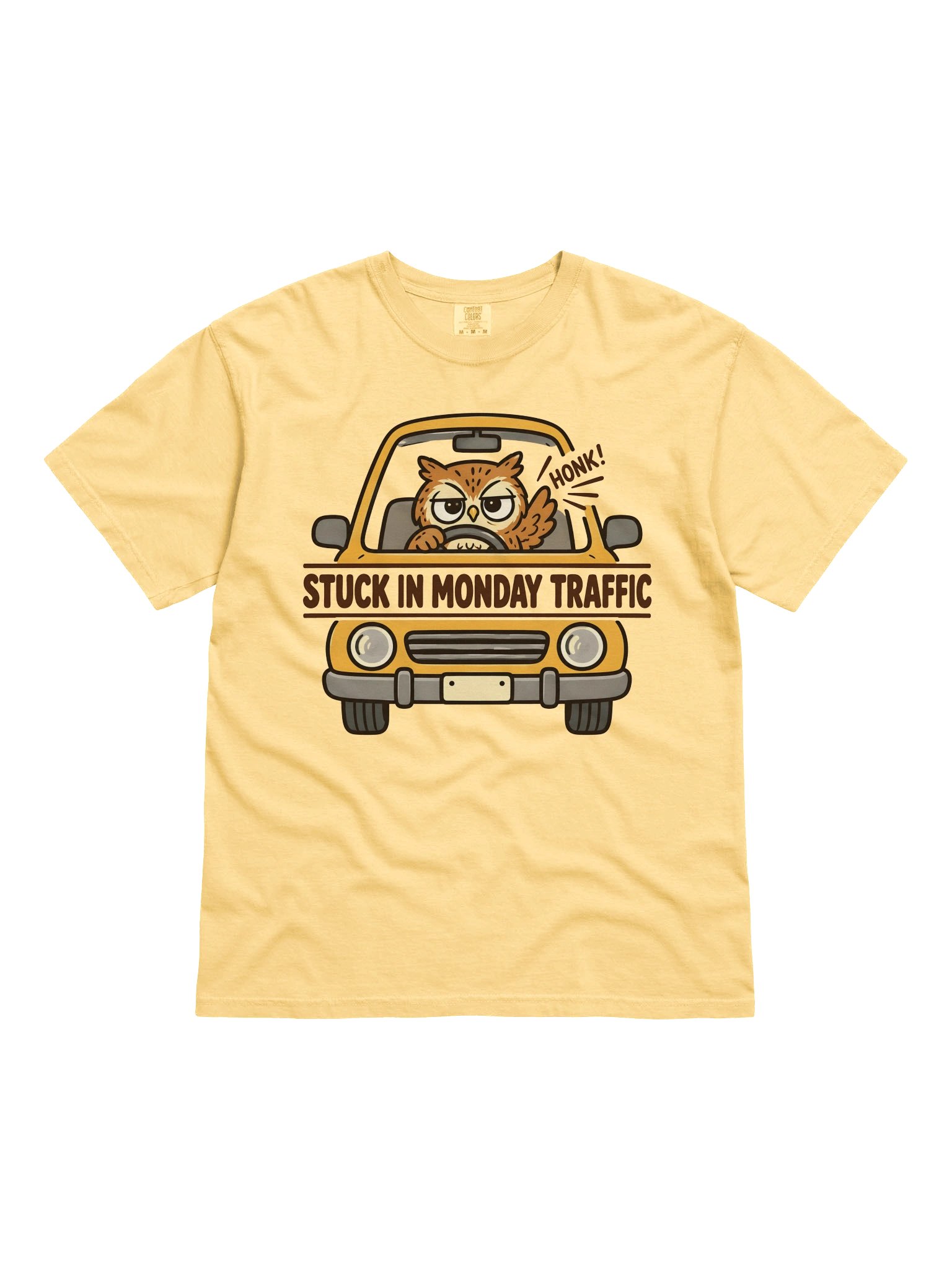Stuck in Monday Traffic Owl Tee product image (1)