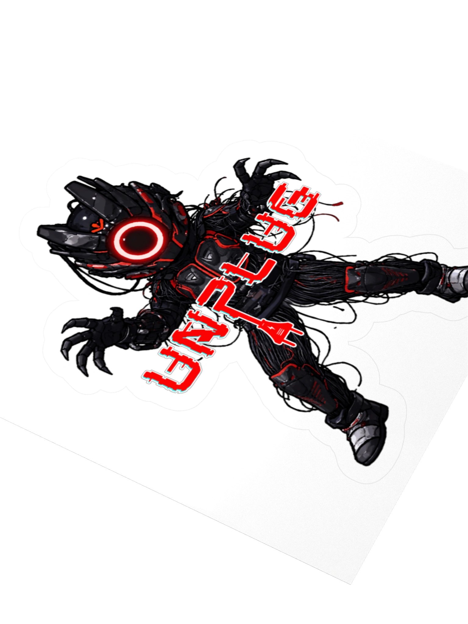 UNPLUG Anime Themed Sticker Full Size product image (5)