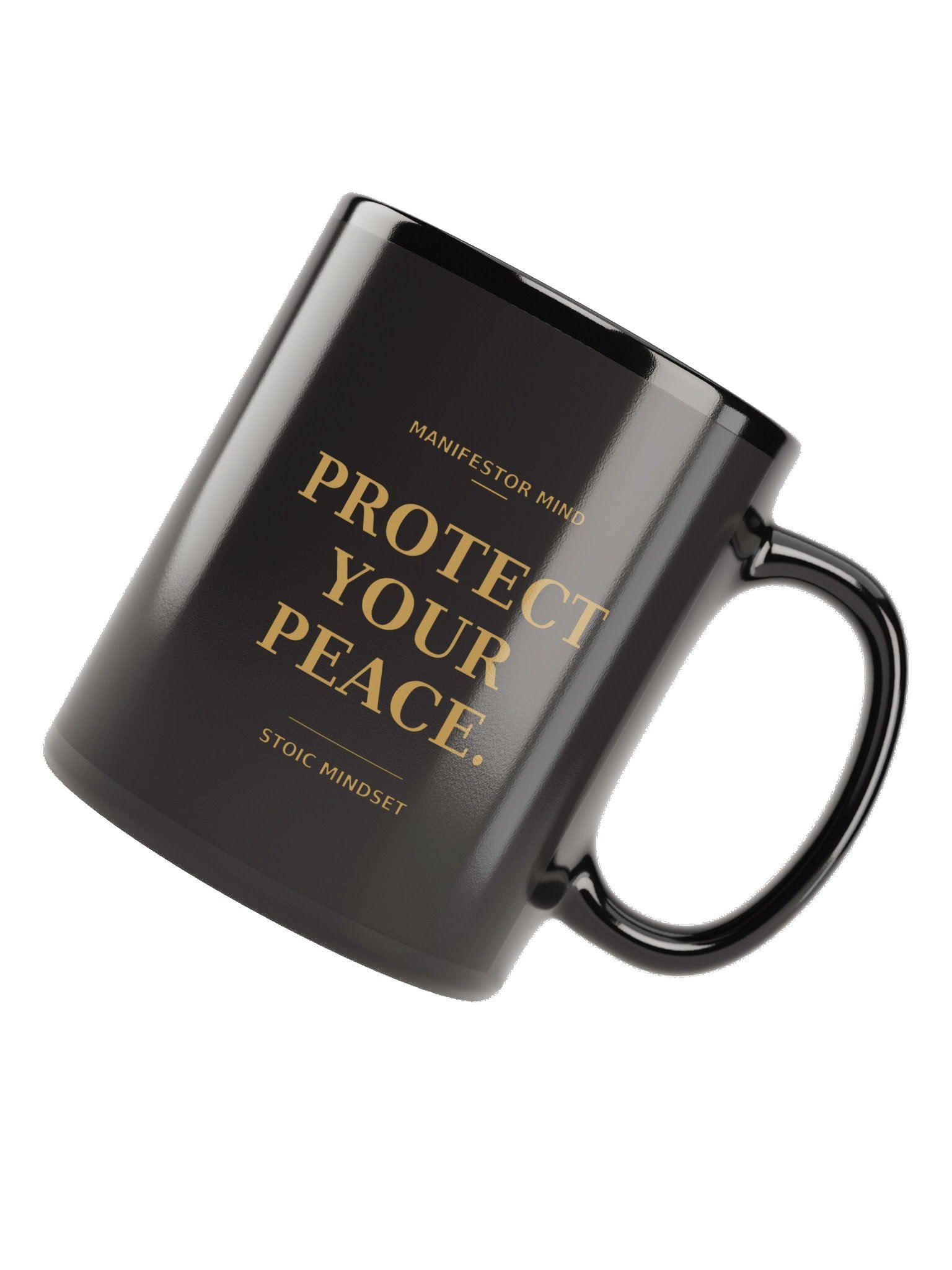 PROTECT YOUR PEACE. Manifestor Stoic Mug | Human Design Energy Shield product image (11)