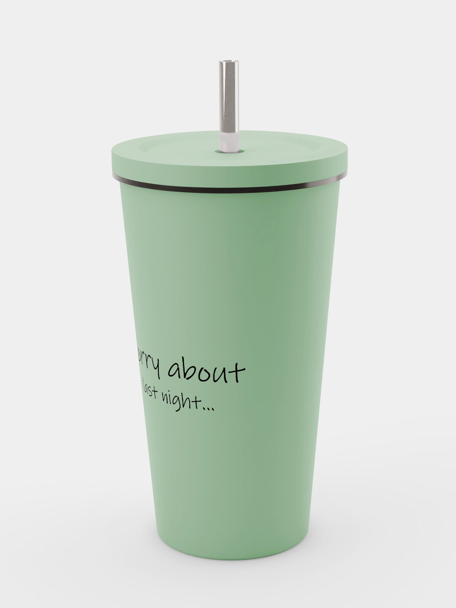 Sorry About Last Night Tumbler with Straw product image (11)