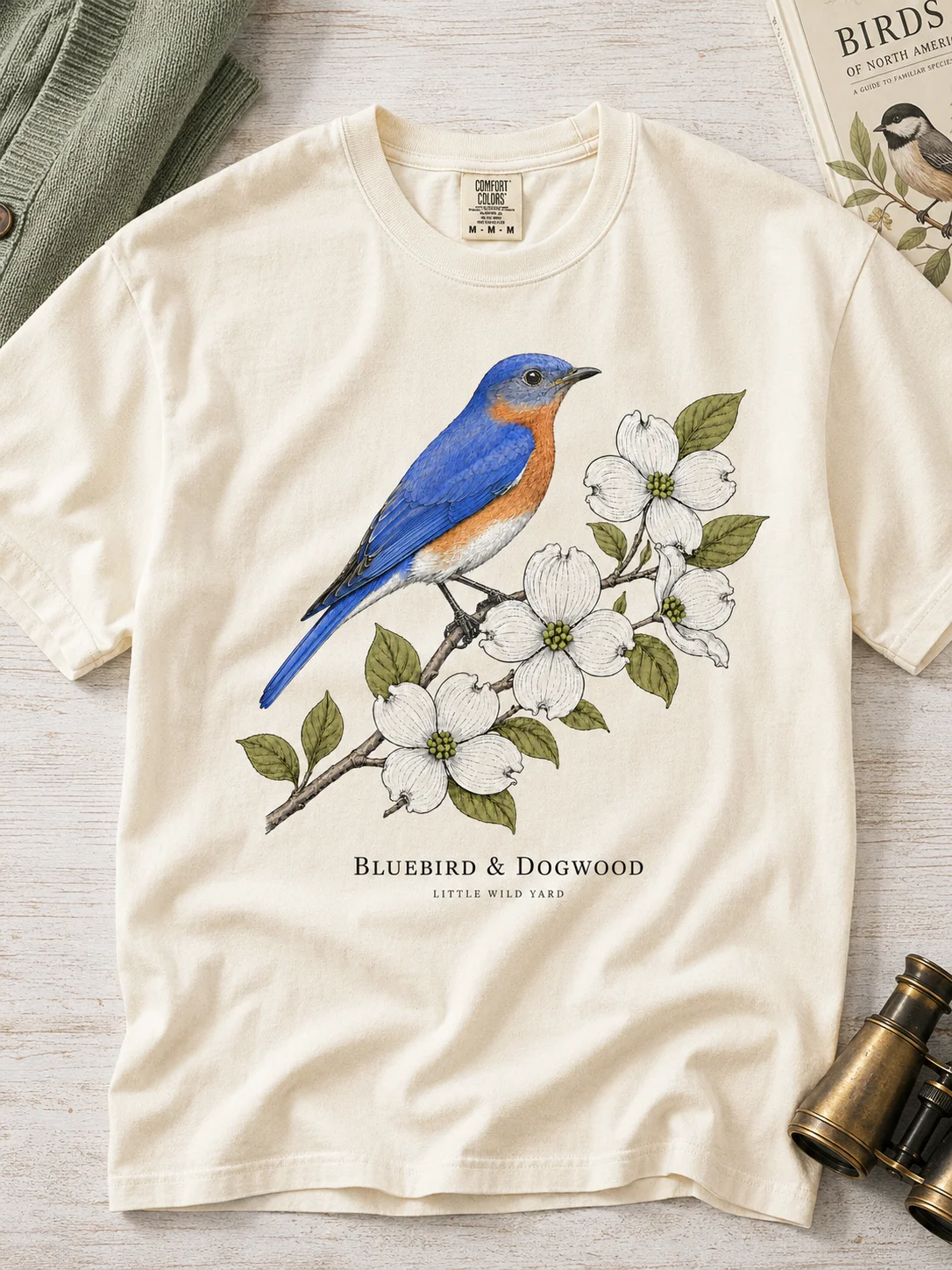 Bluebird & Dogwood T-shirt product image (1)