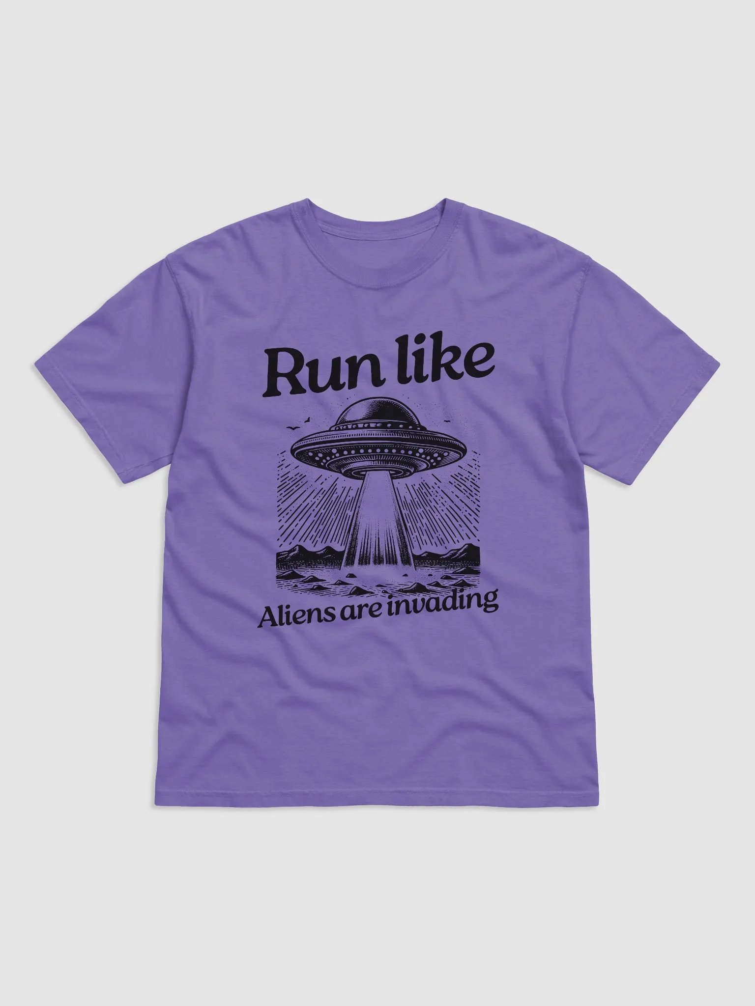 Aliens Invading Ultra-Soft Cotton Comfort Tee product image (2)