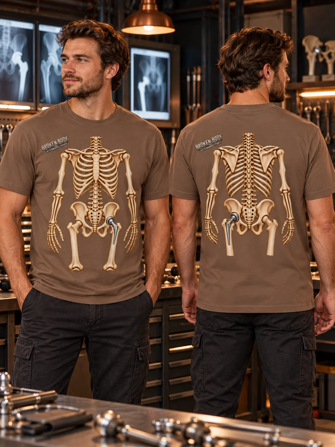 Hip Replacement Shirt — Aftermarket Parts Left Hip Front & Back Tee | Rebuild Shop product image (1)