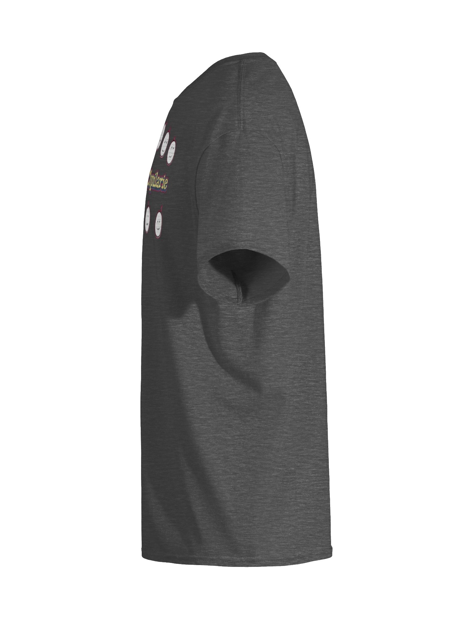 👕 Tricou Gri Grafit Melanj Damă „Amintiri Din Copilărie” – Personajele product image (9)