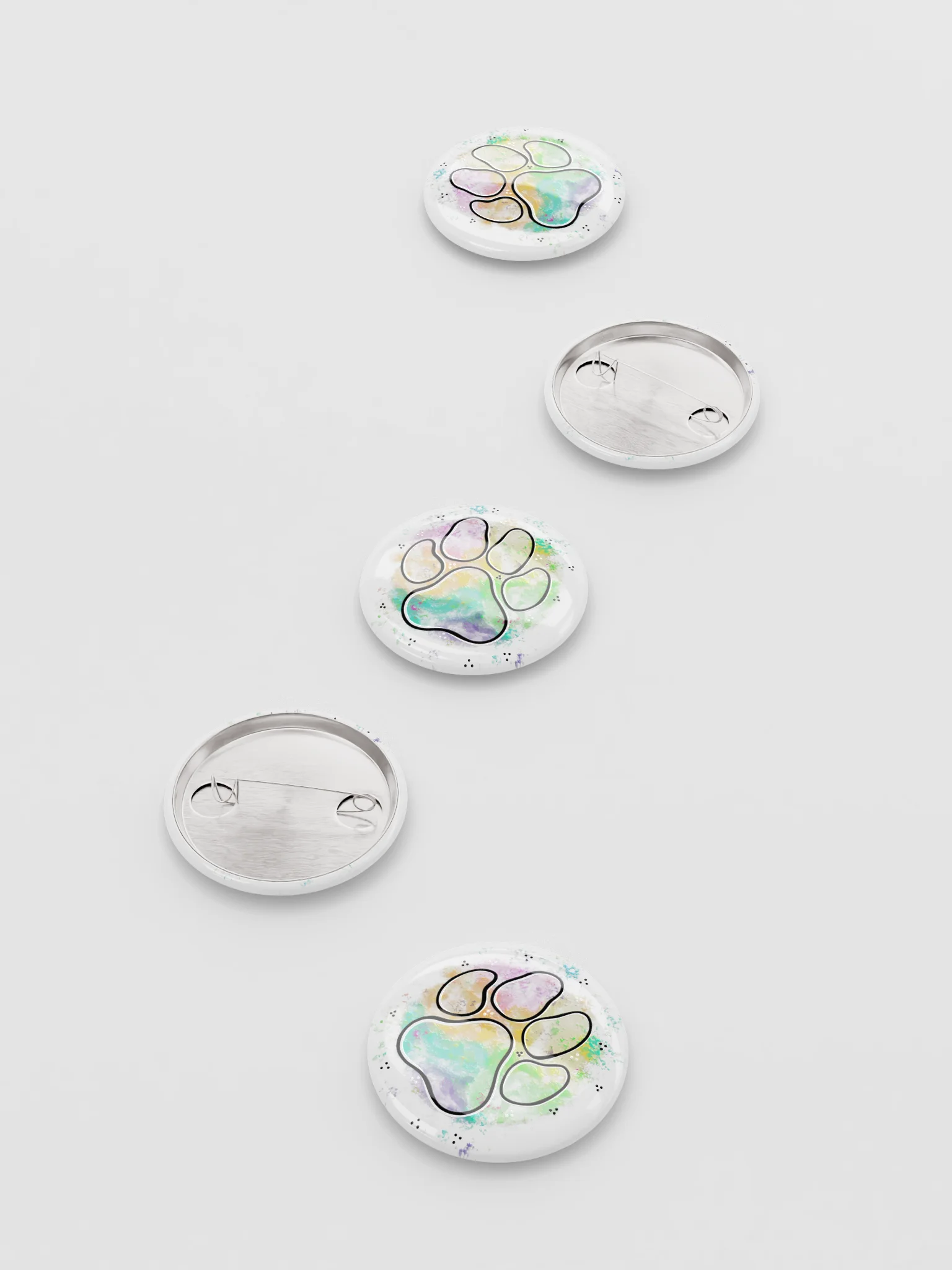 Paw Print Pin product image (7)