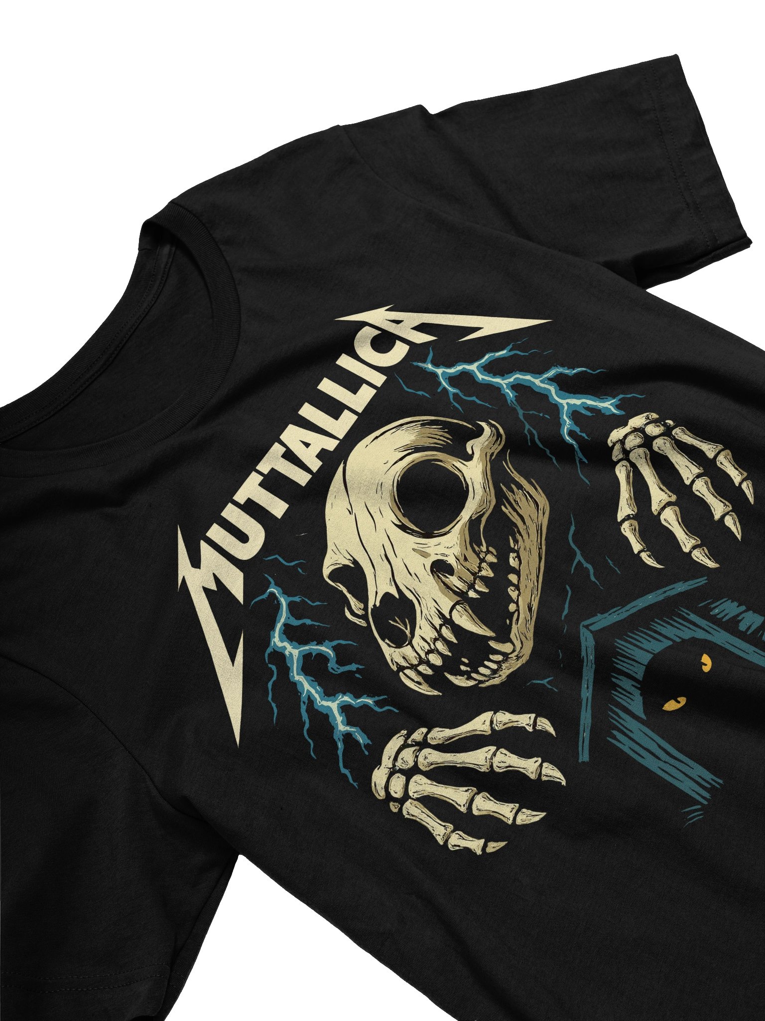 MUTTALLICA Dog Skeleton Shirt – Heavy Metal Parody Tee product image (3)