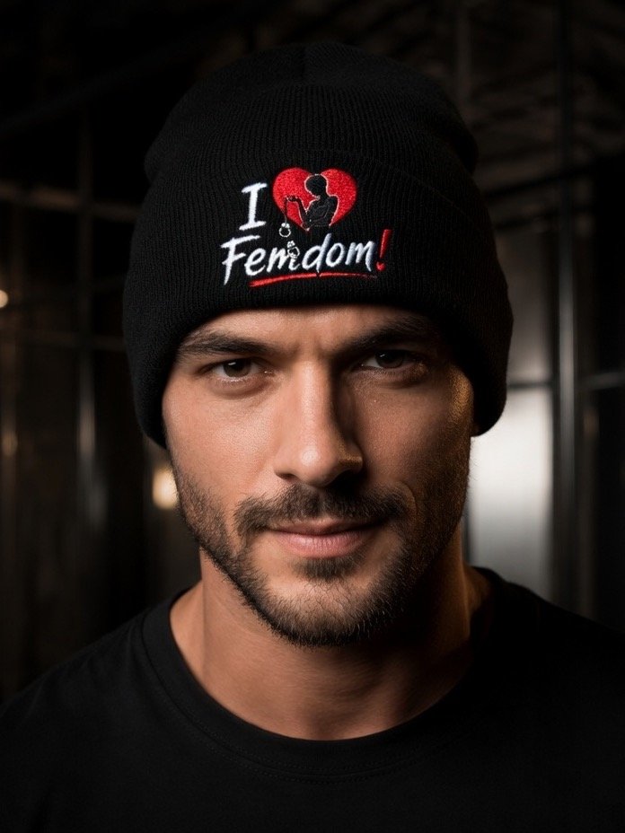 I Love Femdom! – Yupoong Cuffed Beanie im Gothic Streetwear Style product image (1)