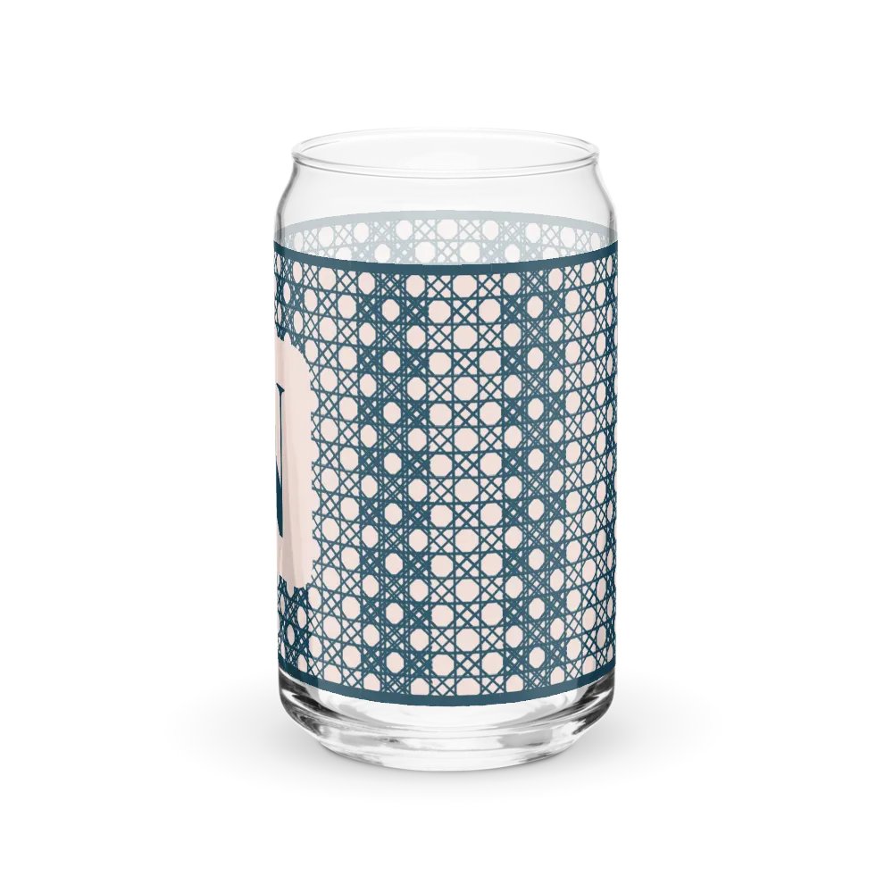 Le Rose Blue Monogram N Can-Shaped Glass product image (5)