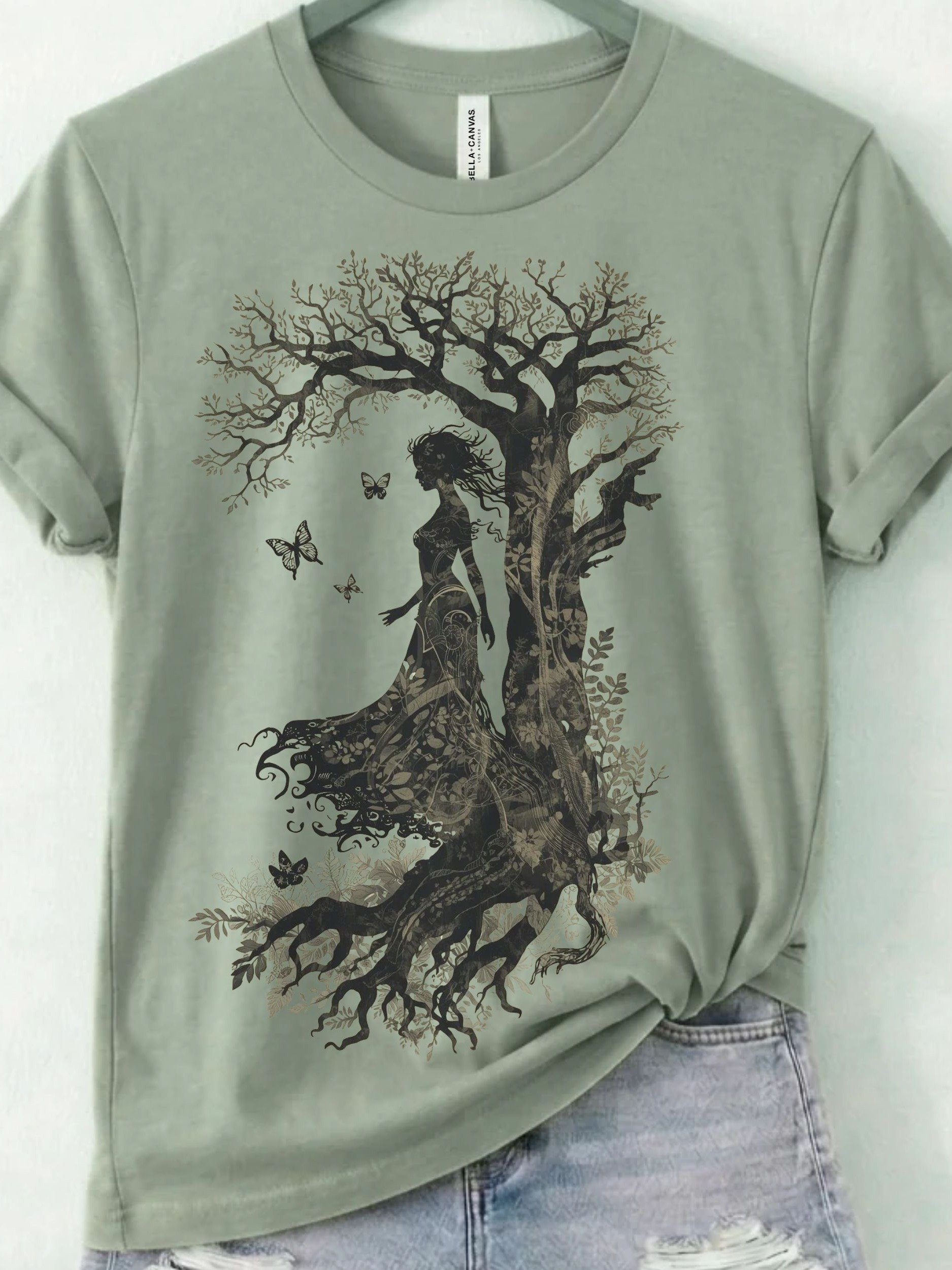 Forest Goddess Shirt, Whimsical Nature & Butterfly Tee product image (1)