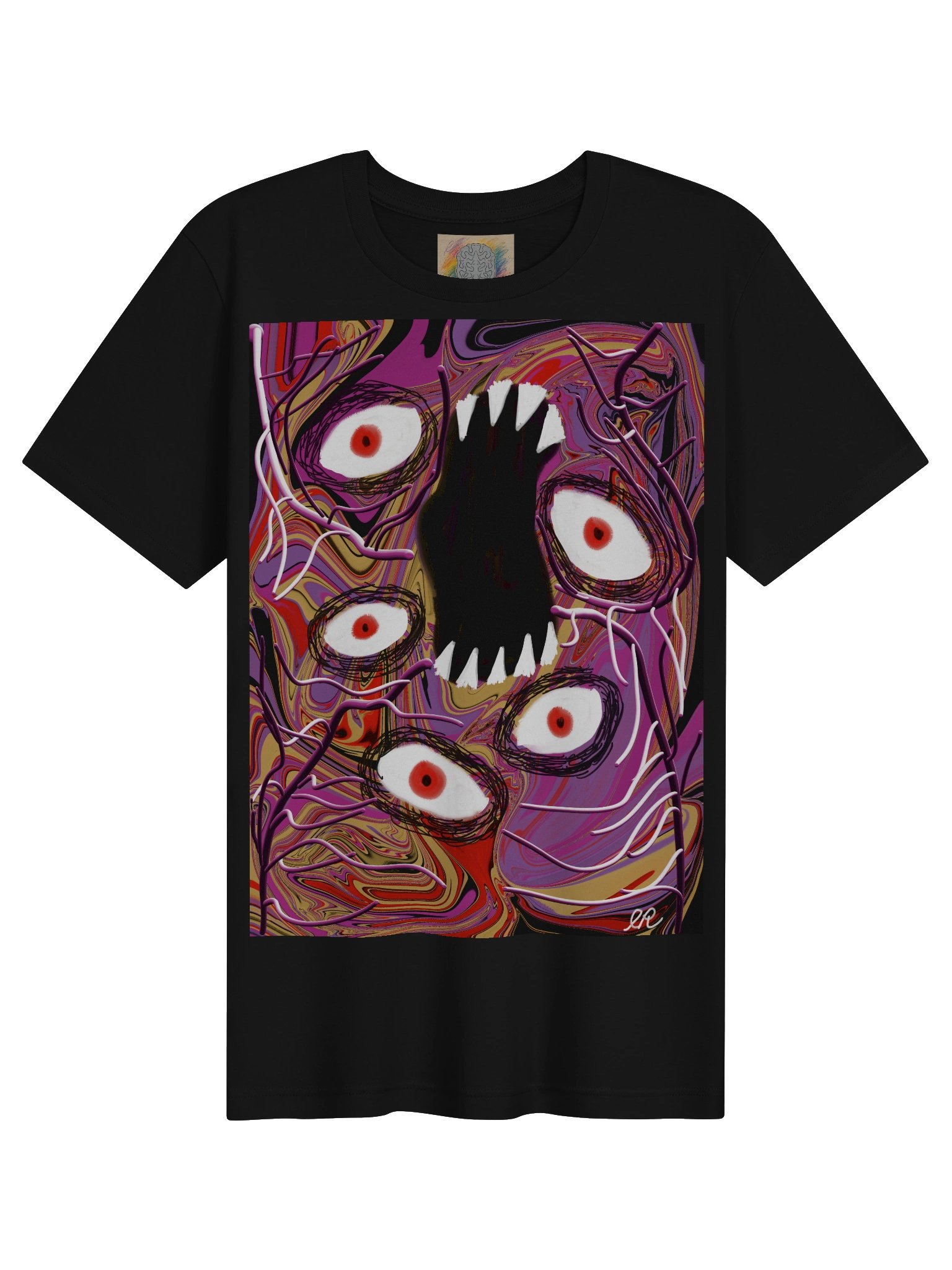 Surreal Chaos Face Graphic Tee product image (1)