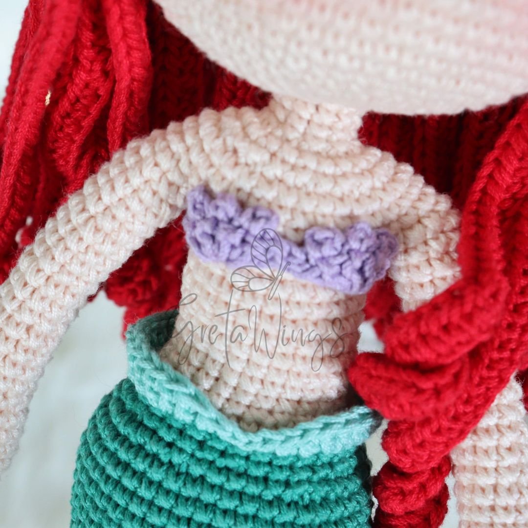 Little Mermaid Ariel Amigurumi Pattern (Digital Download) product image (3)