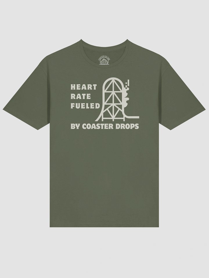 Heart Rate Fueled by Coaster Drops T-Shirt - Thrill Seeker Graphic Tee product image (2)