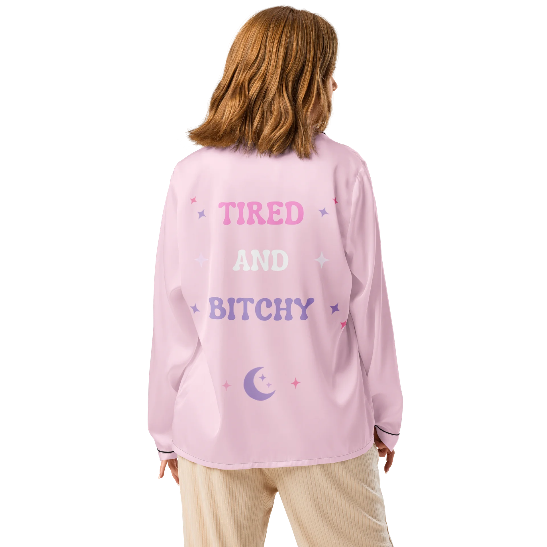Tired & Bitchy Pink Velvet Sleepwear product image (2)
