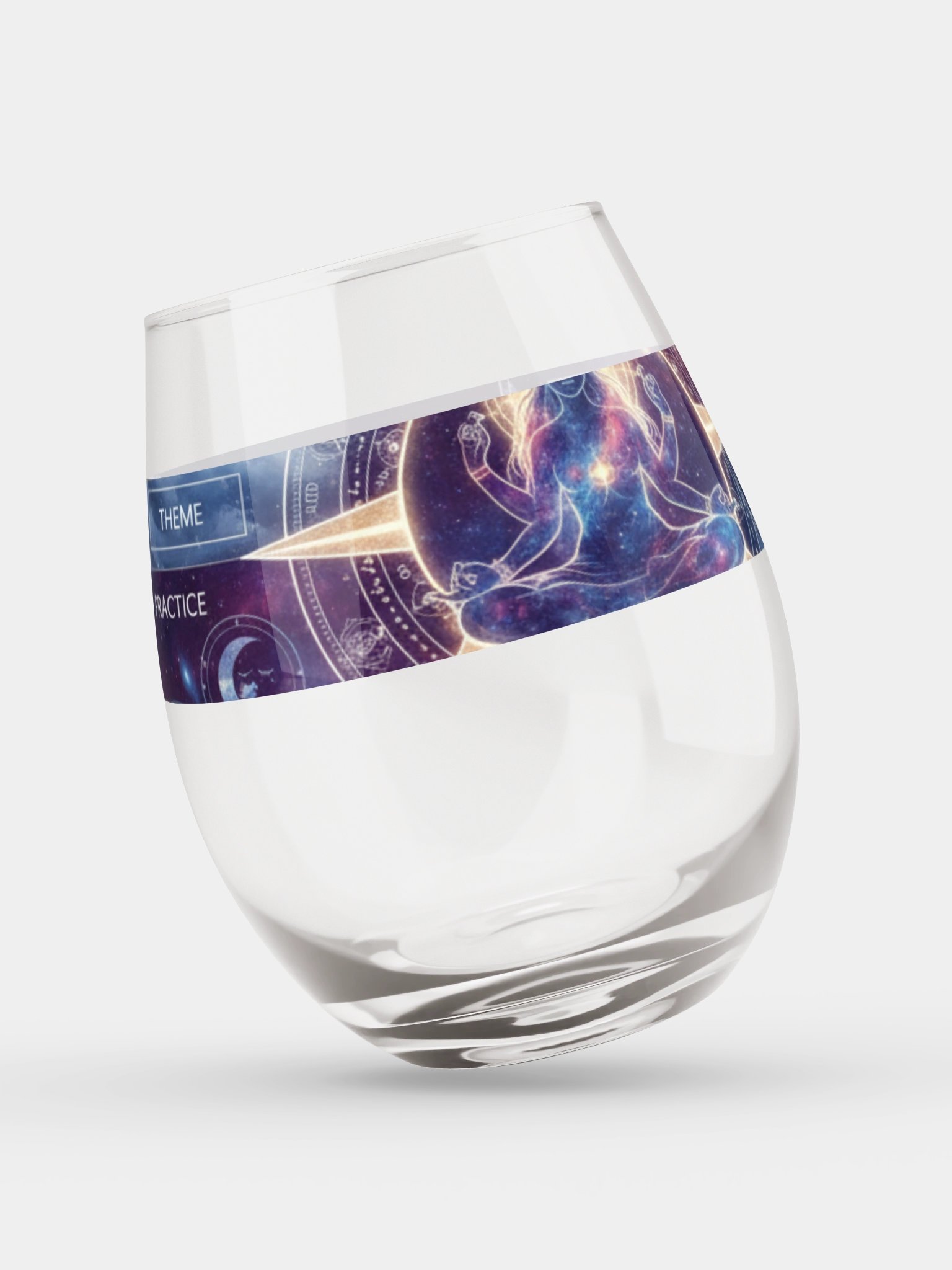 Cosmic Meditation Stemless Wine Glass product image (3)