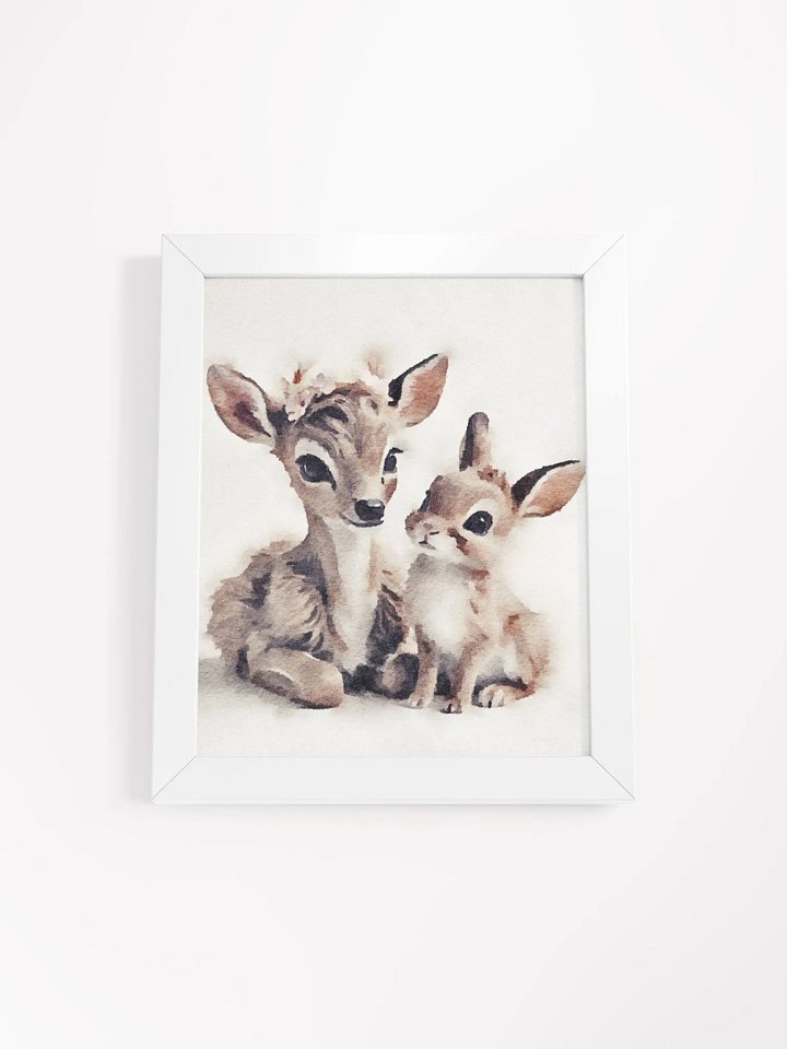 Fawn and Bunny Companions Watercolor Print product image (20)