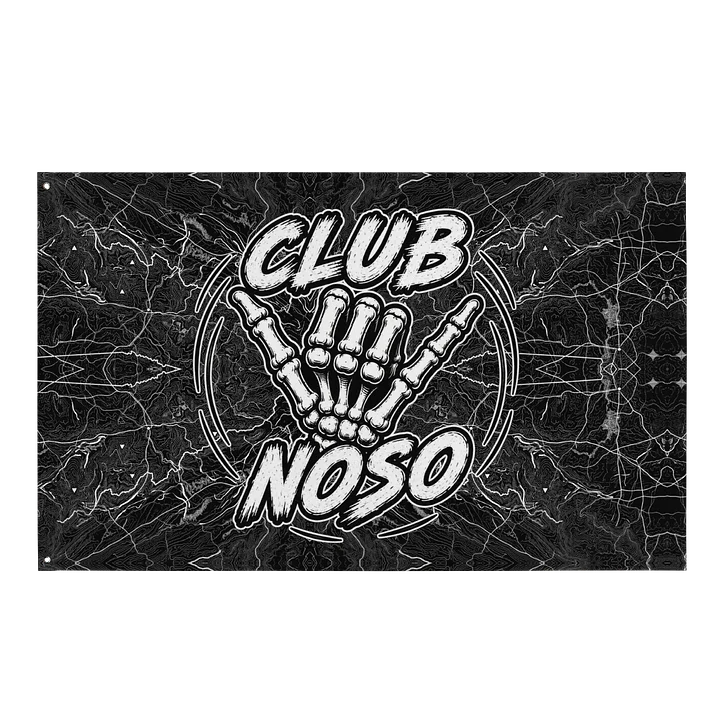 Club Noso Shaka Hand Topographic Flag product image (1)