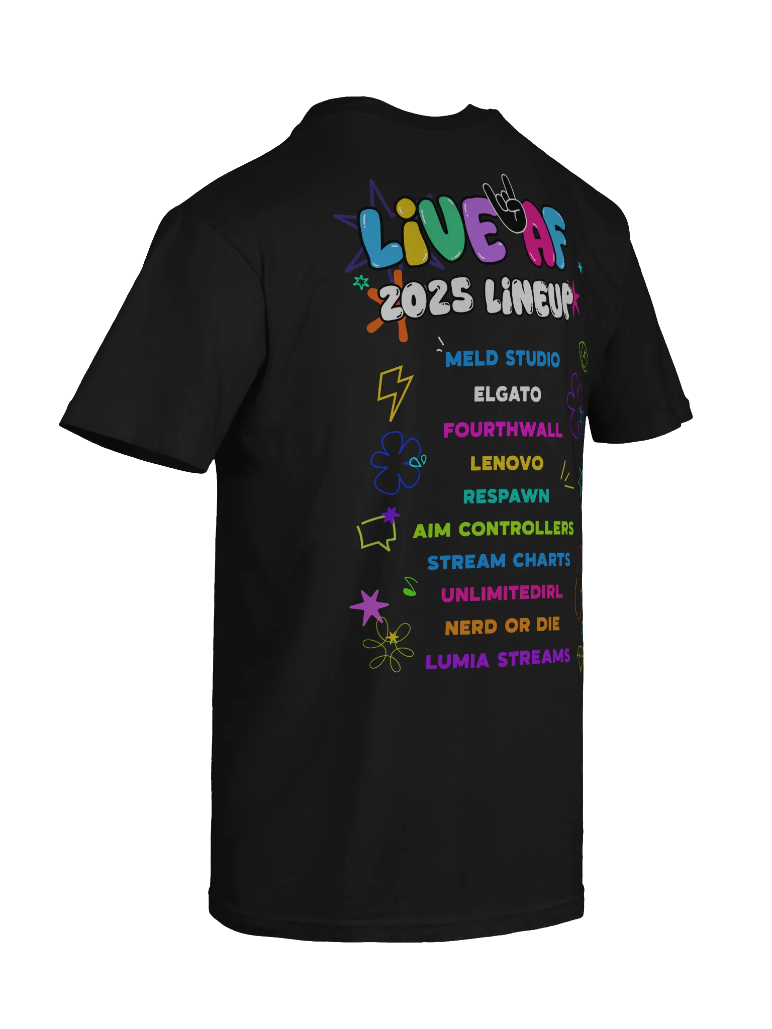 LiveAF 2025 T-Shirt product image (10)