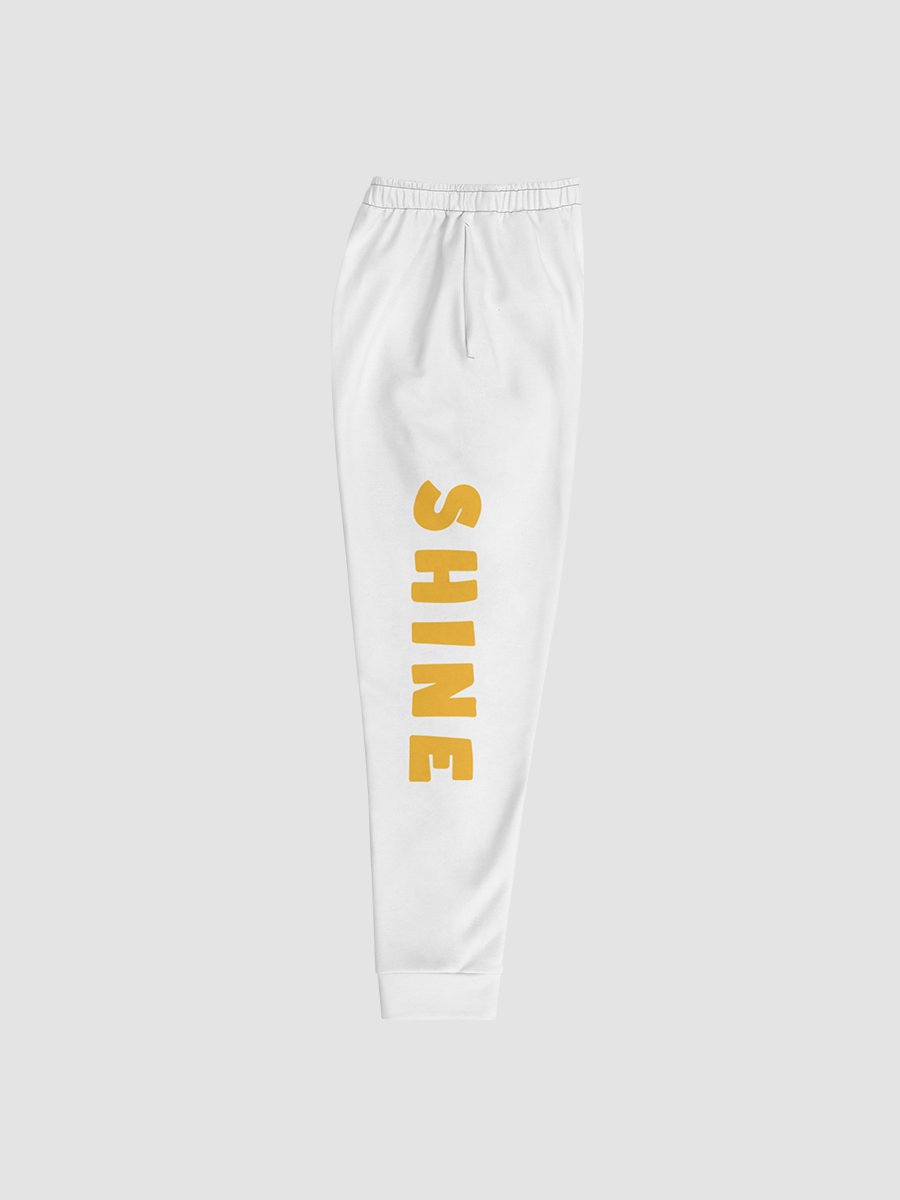 ✧SHINE✧ Unisex Fleece Sweatpants White product image (3)
