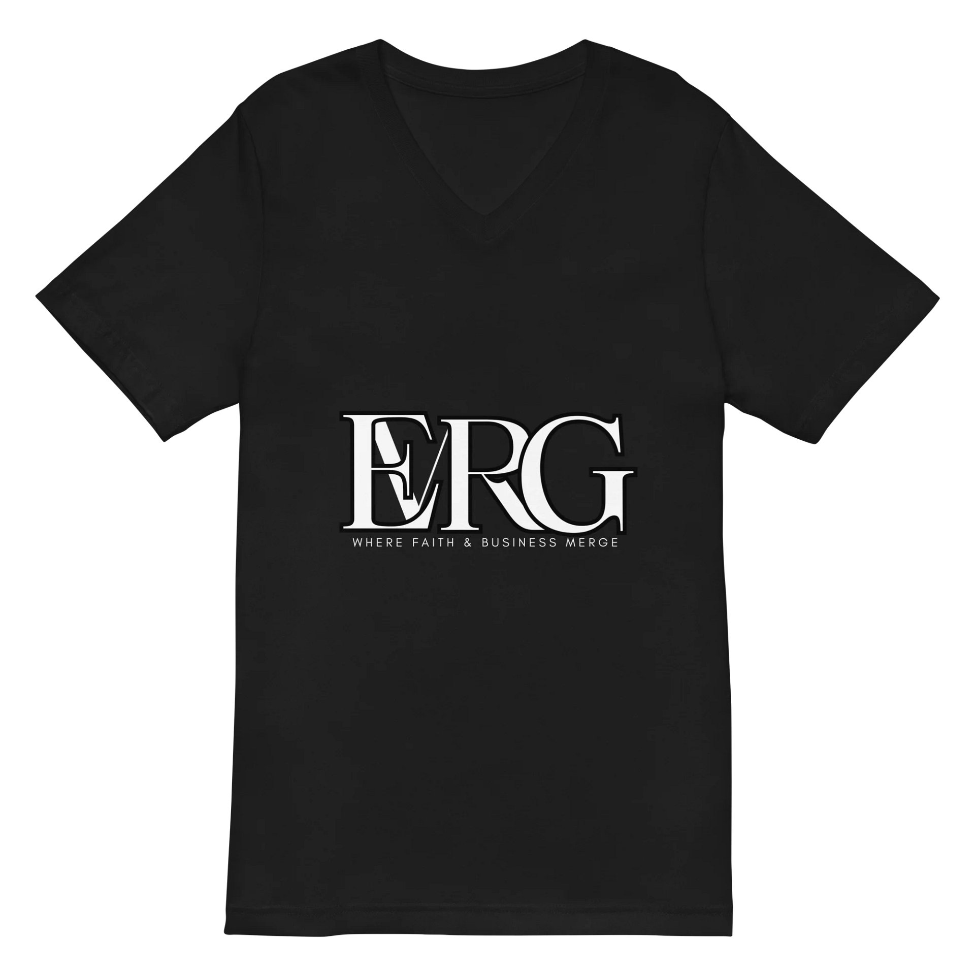 EMRG Black Unisex V-Neck Tee product image (2)