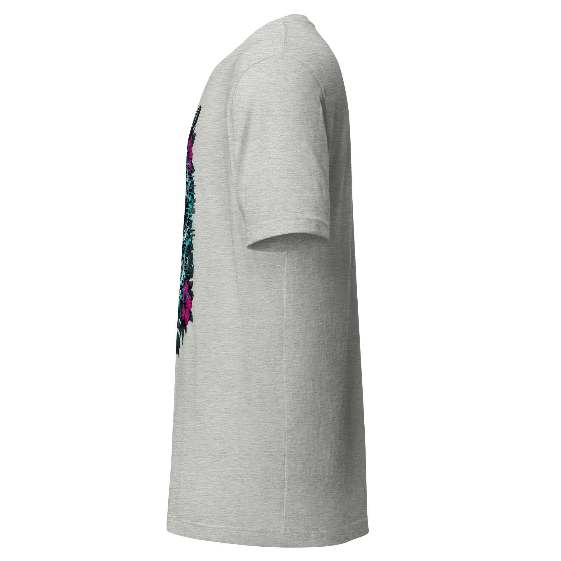 Neon Skull Glitch Graphic Tee product image (11)