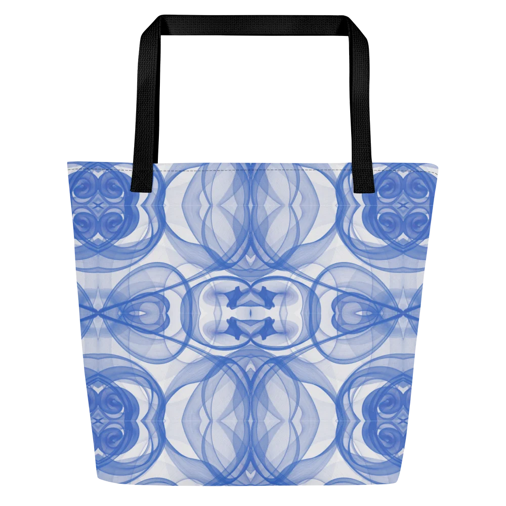 Bag Blue Smoke Elegance: Abstraktes Linienmuster product image (3)