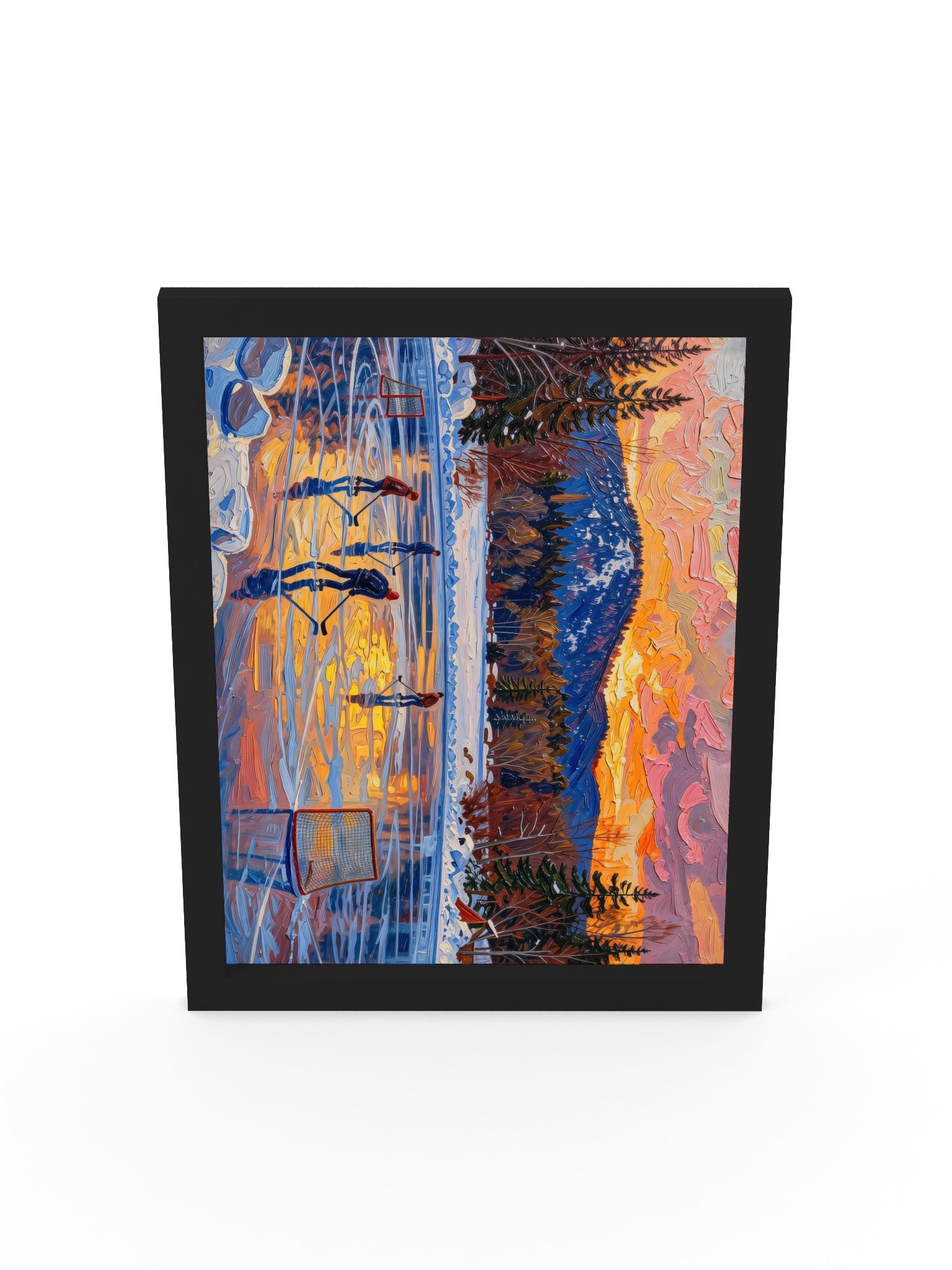 Pond Hockey at Dusk Framed Print product image (5)