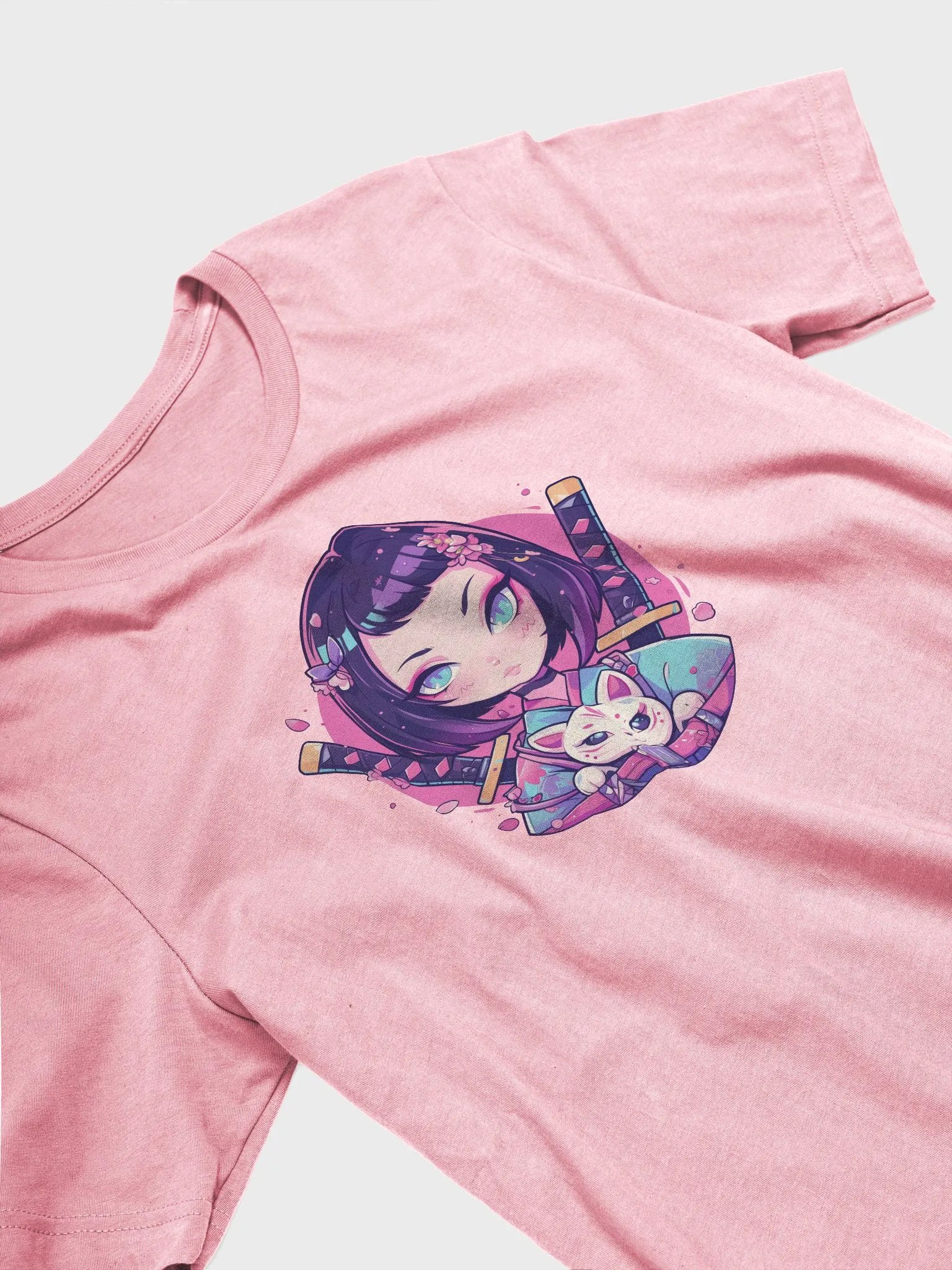 Kawaii Ninja Girl Premium Soft Tee product image (3)