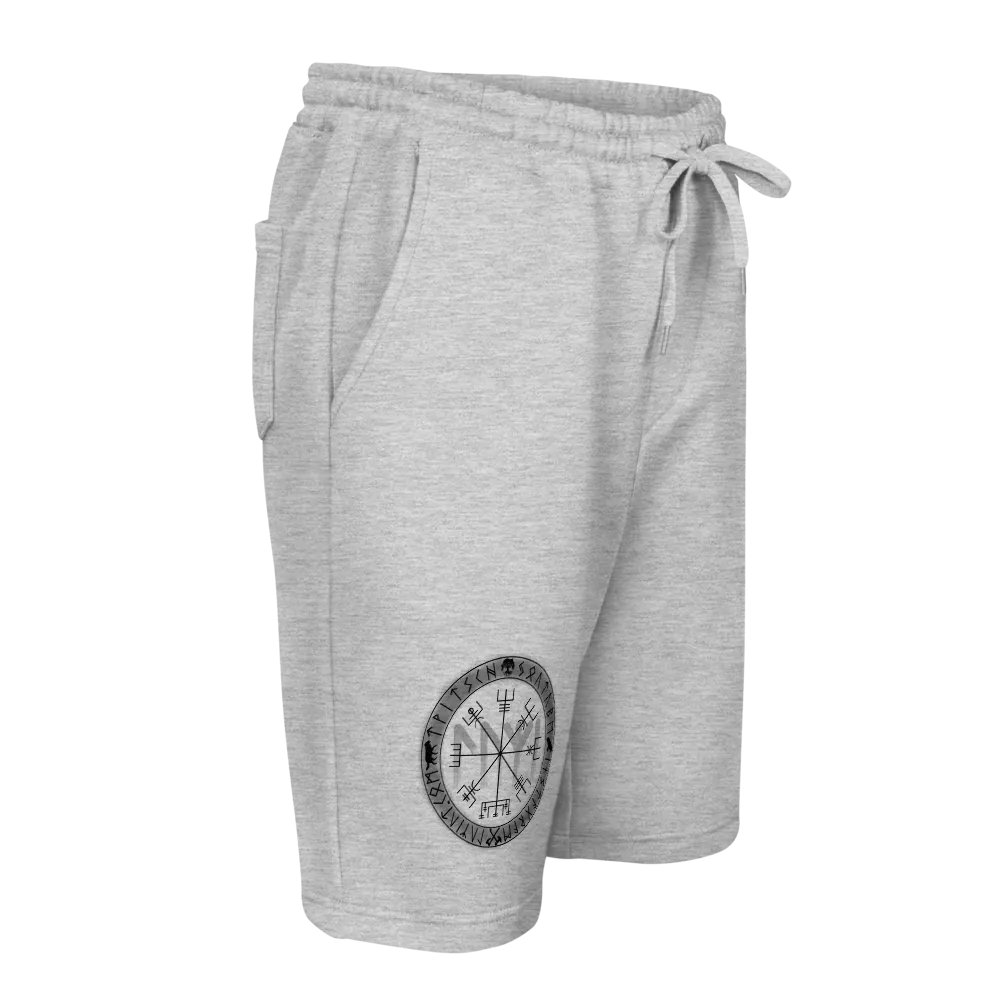 Nordische Runen | Schwarzer Vegvísir | Fleece Shorts product image (10)