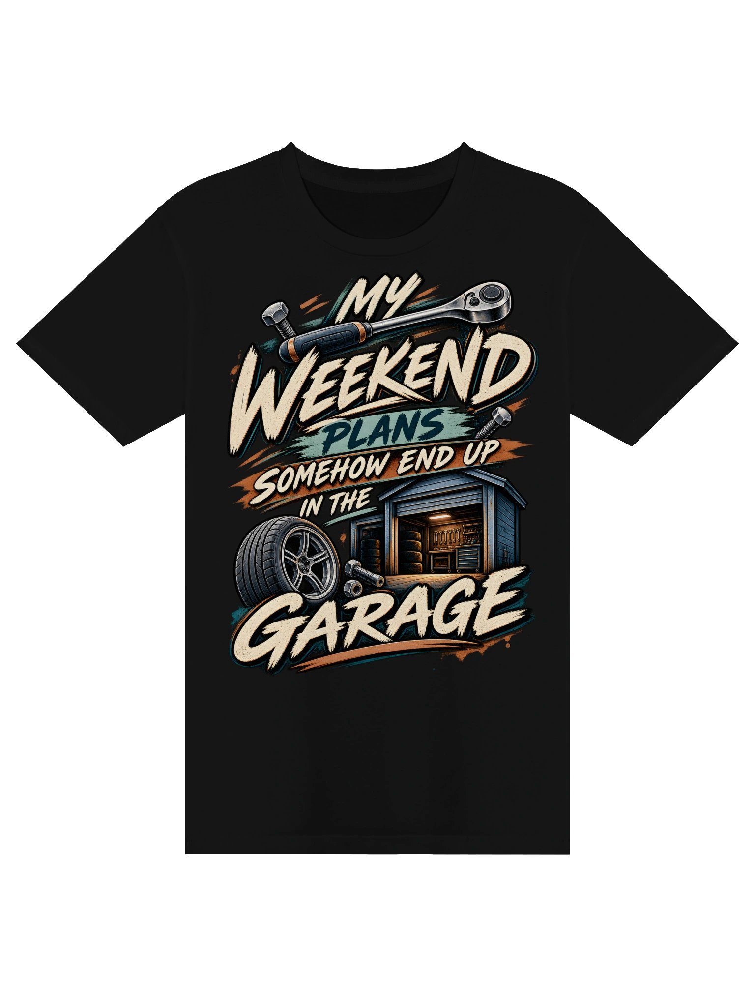 My Weekend Plans End Up in the Garage T-Shirt product image (3)