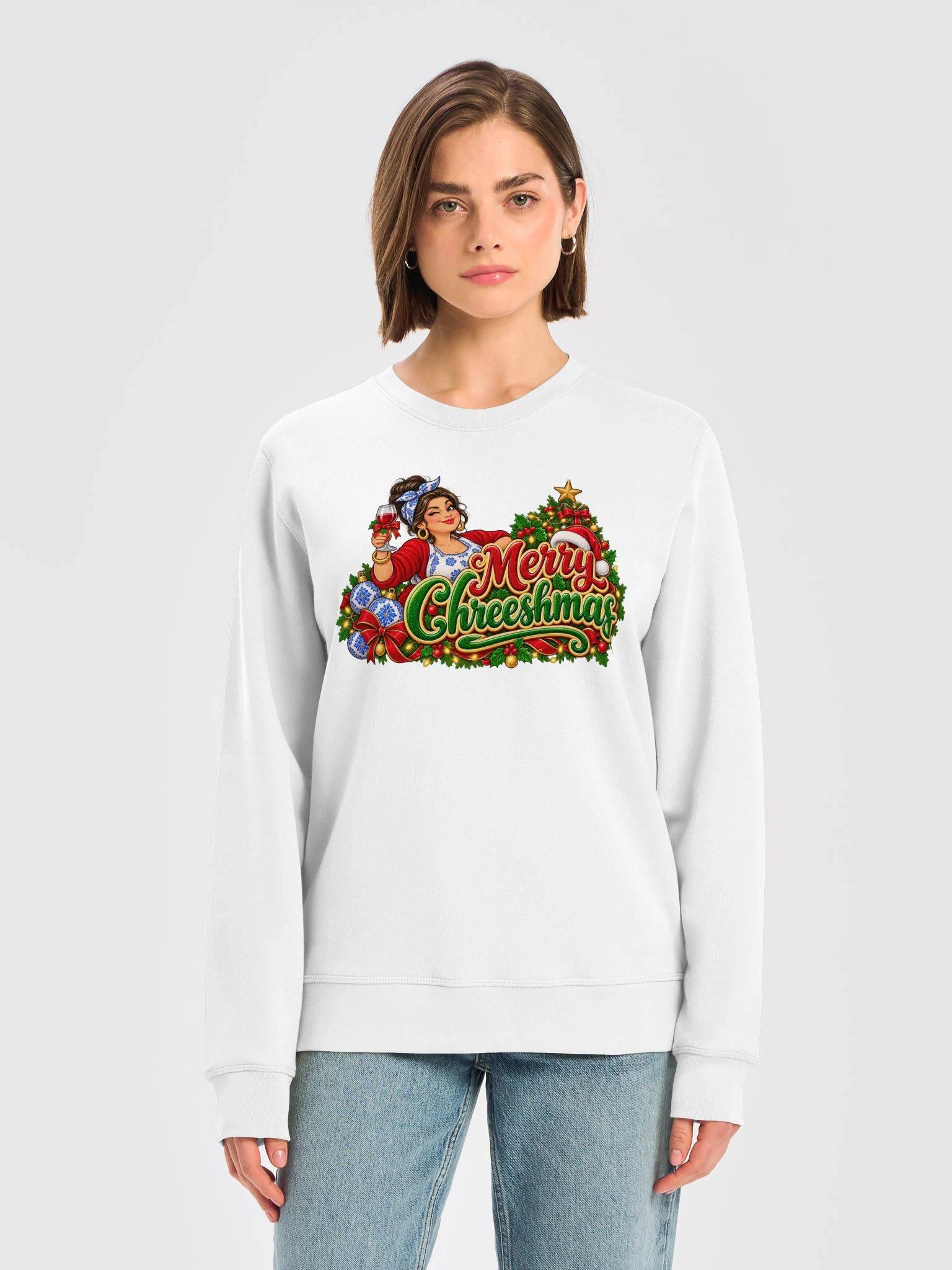 Merry Chreeshmas – Funny Portuguese Christmas Unisex Sweatshirt product image (5)