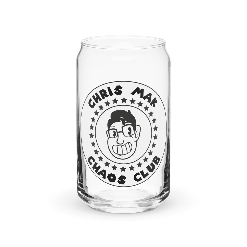 Chaos club glass can cup product image (2)