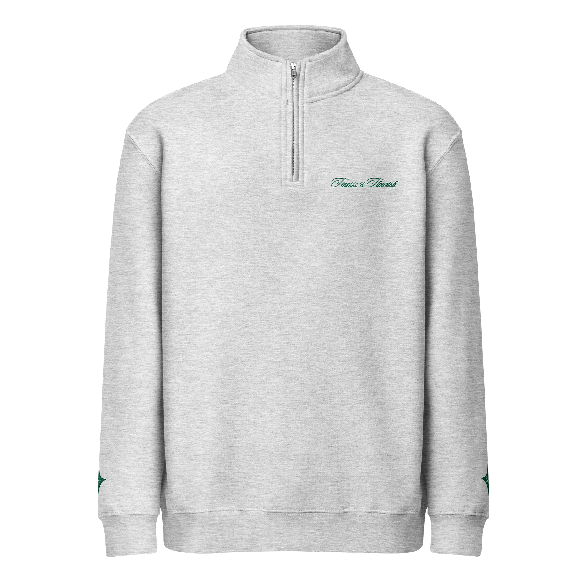 F&F Premium Quarter Zip Sweatshirt Tournament (GRN) product image (1)