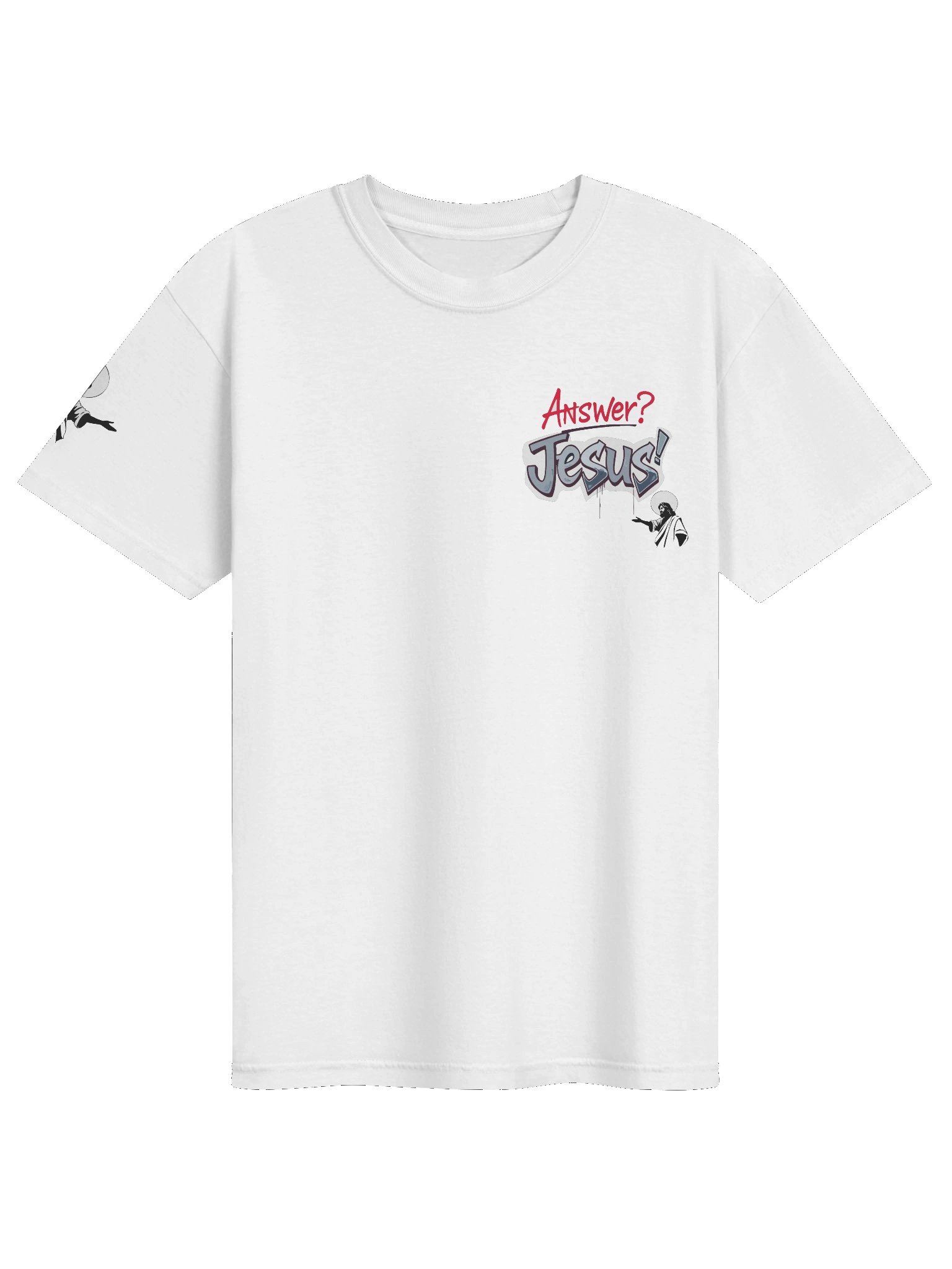 Jesus is the Answer Faith Statement T-shirt product image (2)