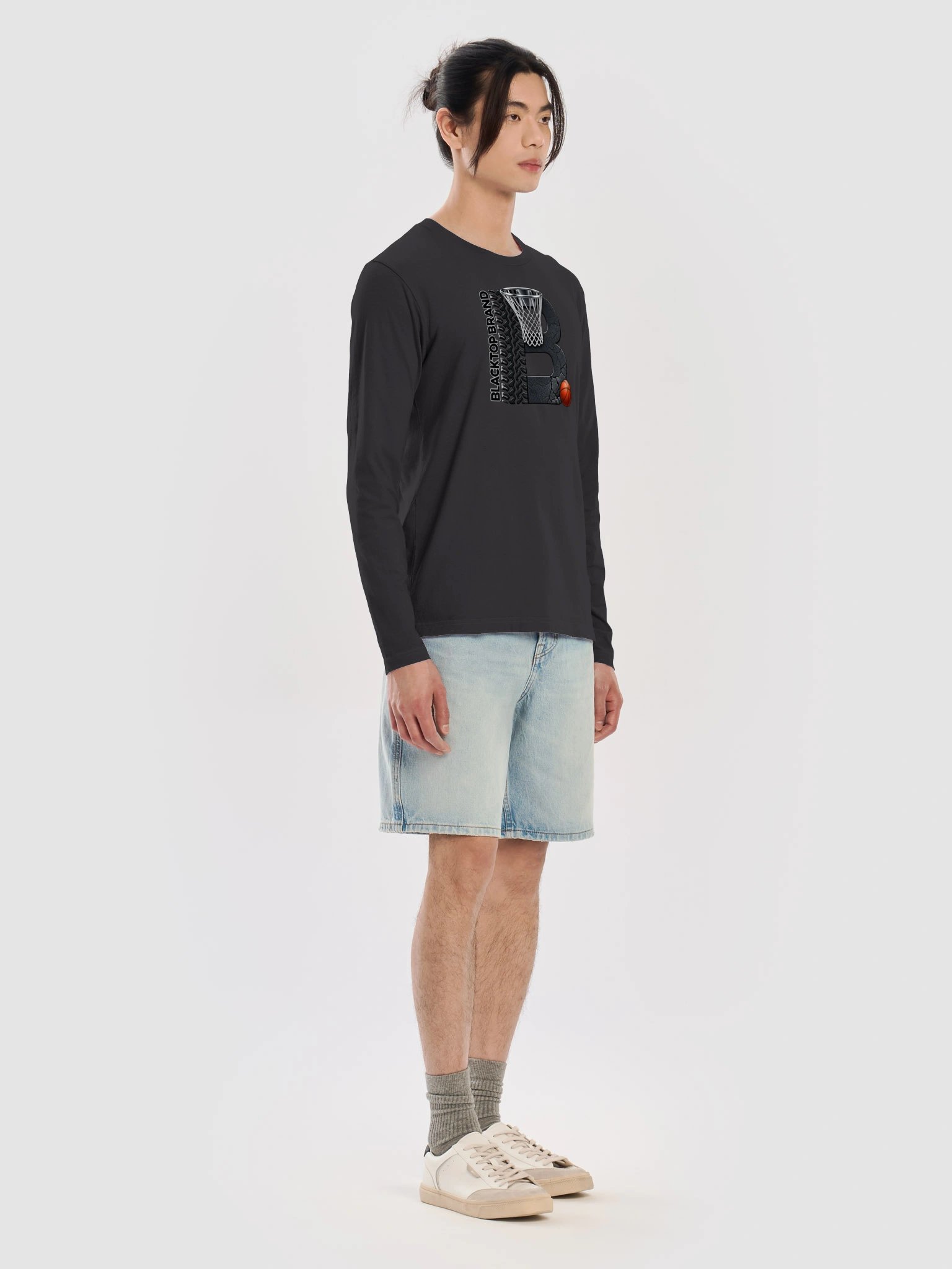 Blacktop Brand Basketball Long Sleeve Tee product image (7)