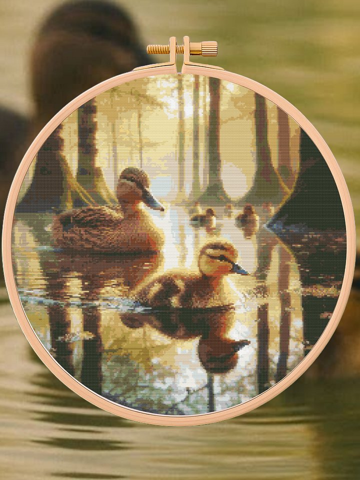 Quacking Along Cross Stitch Pattern product image (1)