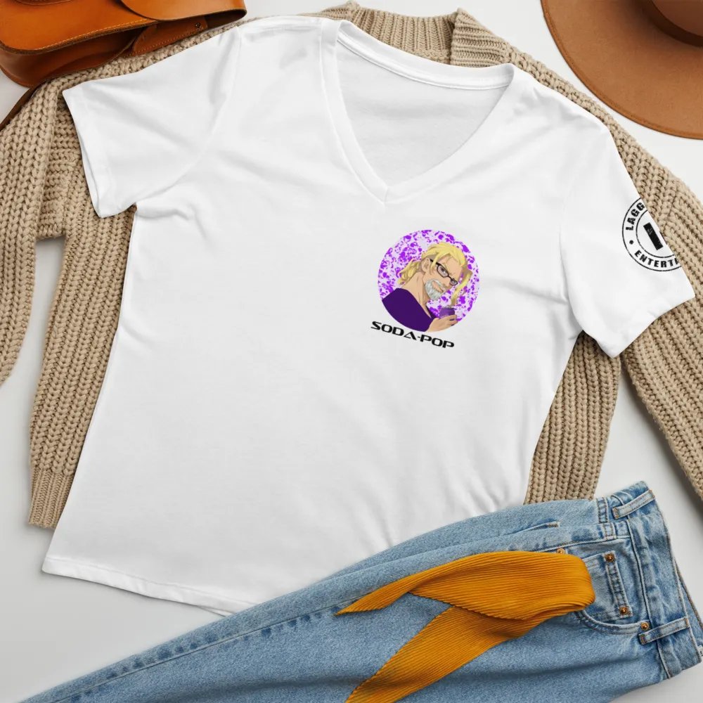 Woah dude V-neck tee white product image (10)