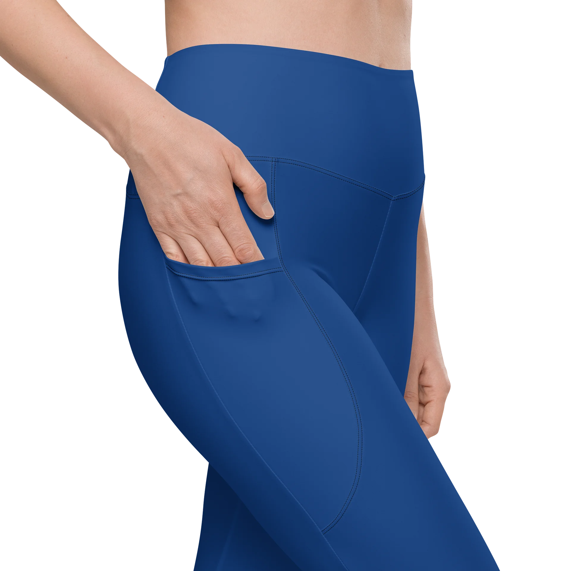 Blue Leggings with Pockets product image (9)
