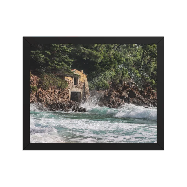Print Fine Art - Limited Edition - Seaside Hut, Pramousquier Beach, "Battling Time" product image (2)