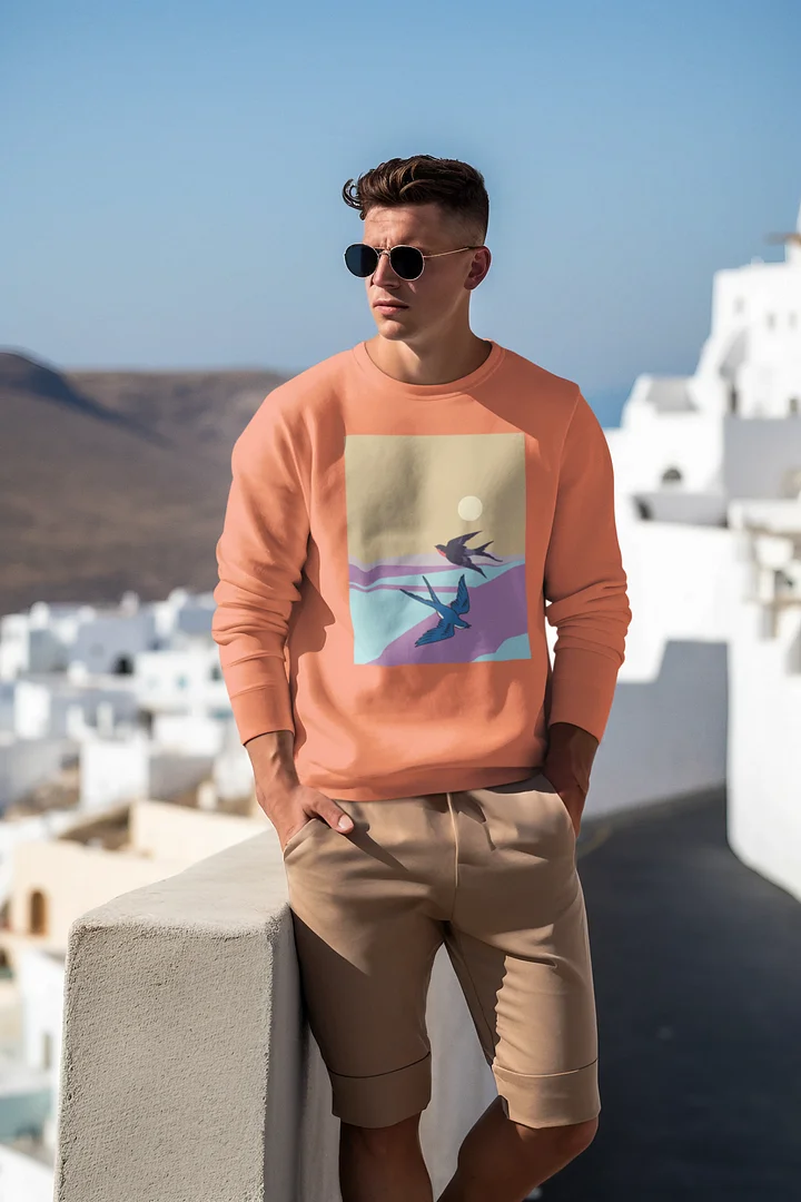 Searching Birds Cotton Sweatshirt - Unisex product image (1)