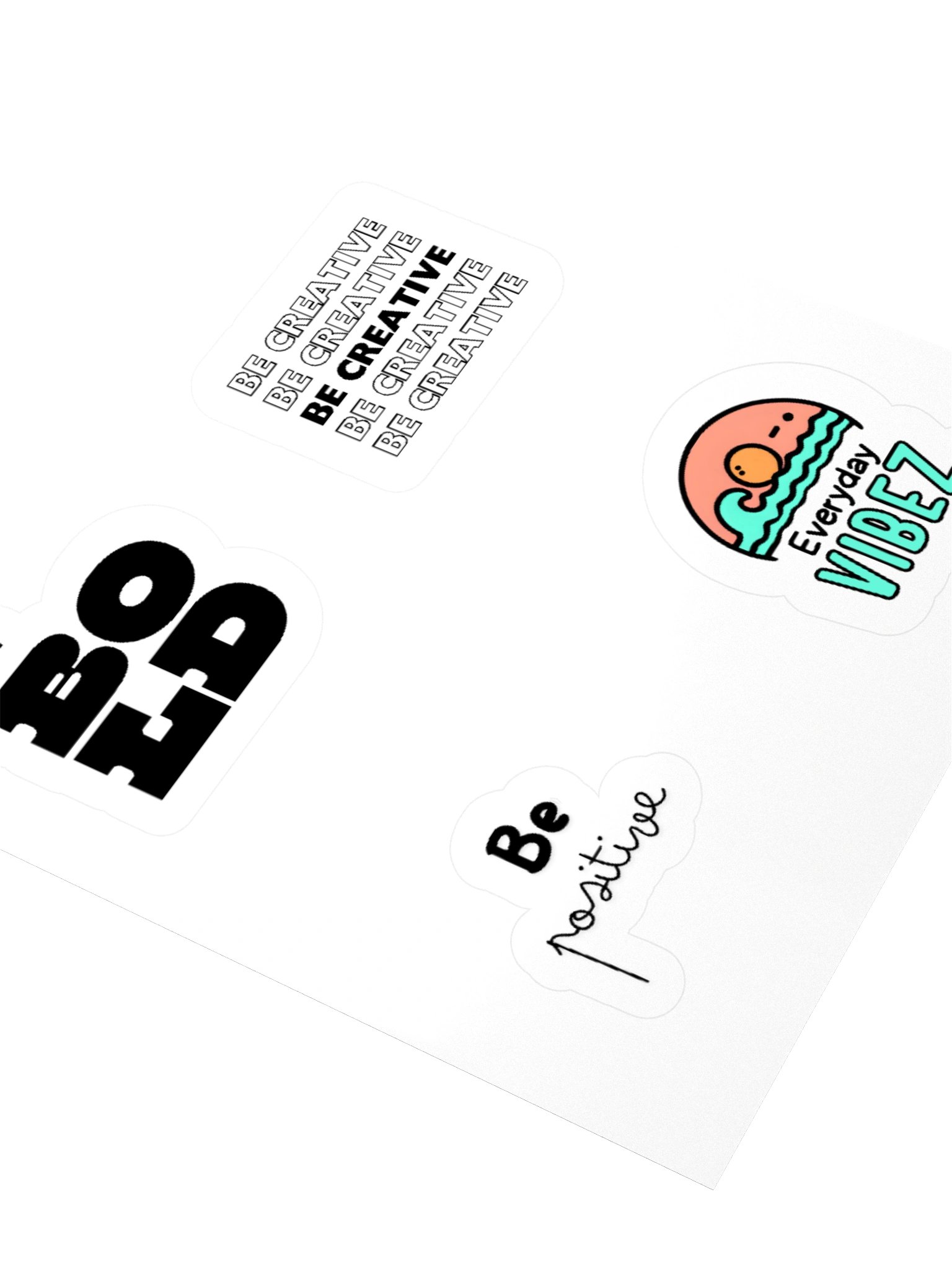 BE VIBEZ Sun Wave Kiss Cut Sticker product image (3)